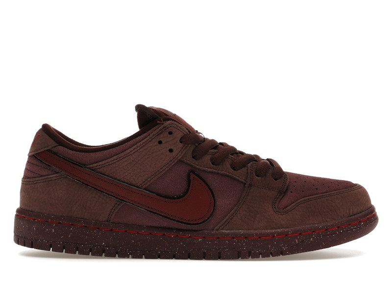 Nike SB Dunk Low City of Love Burgundy Crush SZ 10 MISSING LID