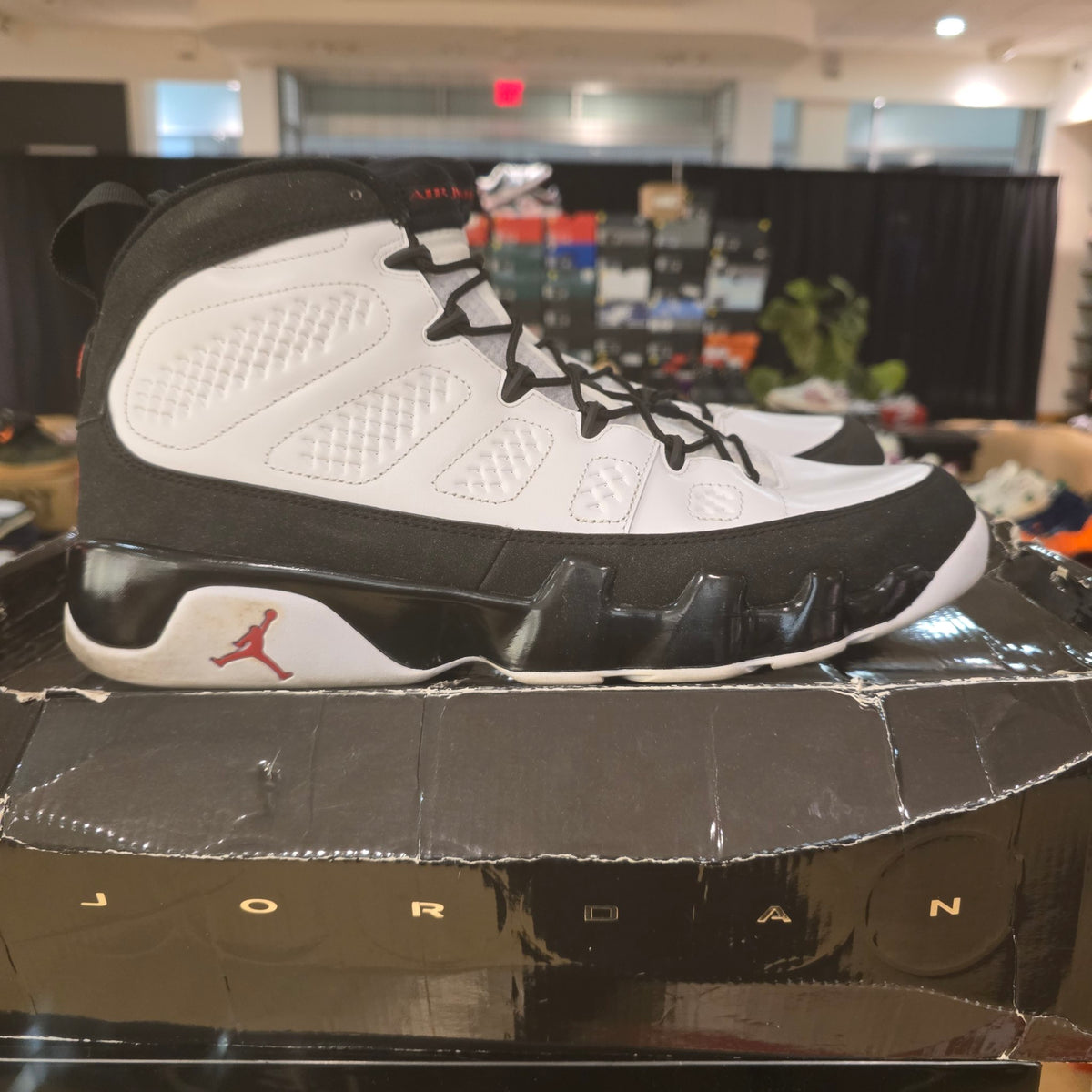 Jordan 9 Retro White Black Red (2010) USED