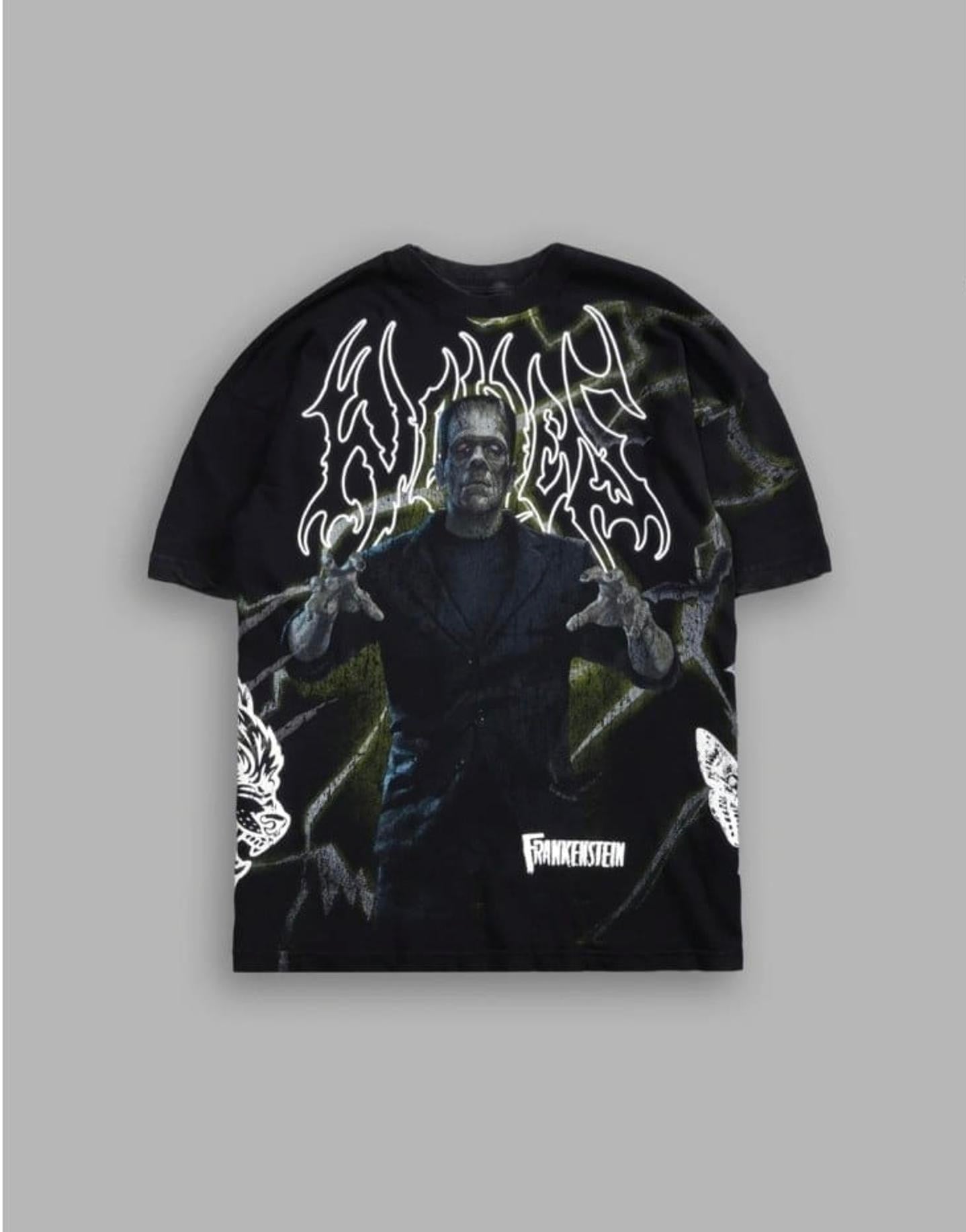 Darc Sport Universal Monsters Frankenstein Side by Side Tee Sz M