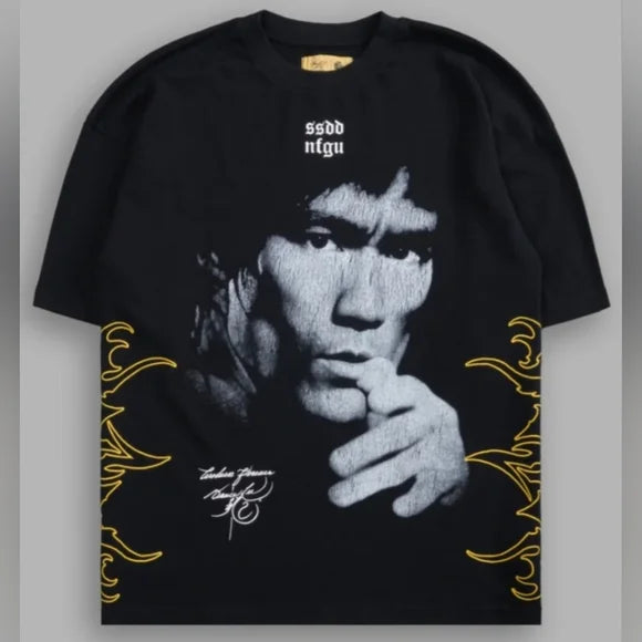 Darc Sport x Bruce Lee Don't Think - Feel Oversized Tee Black Sz XL