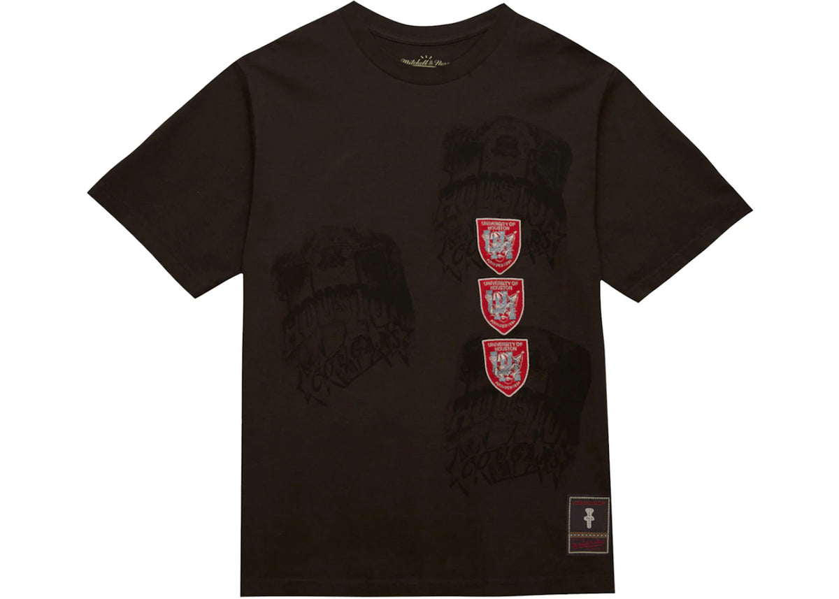 Travis Scott x Mitchell & Ness Houston Cougars Seal T-Shirt Brown