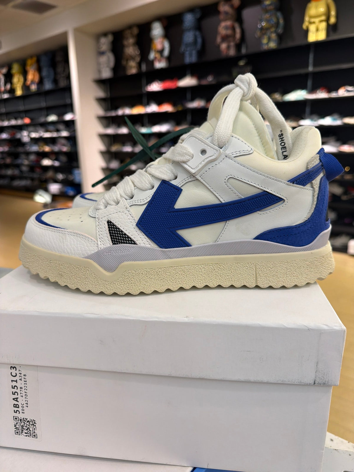 Off-White Sponge Mid Top 'White Blue'
