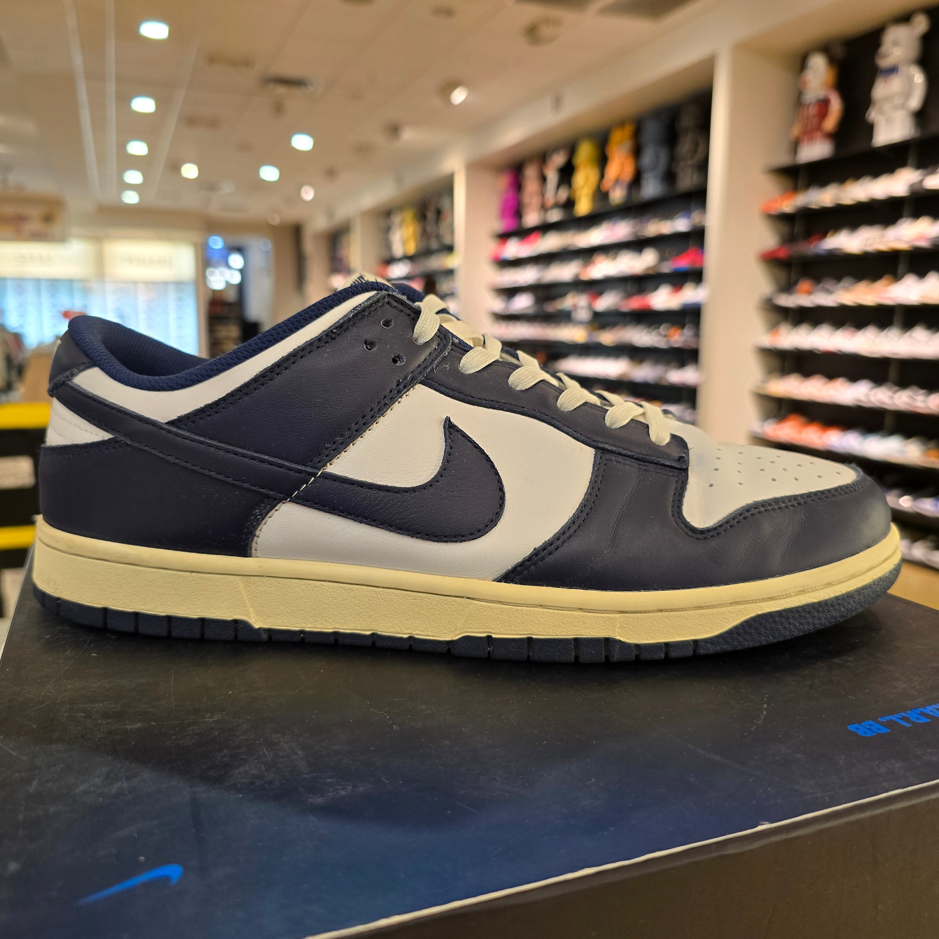 Nike Dunk Low Vintage Navy SZ 12 USED NO BOX