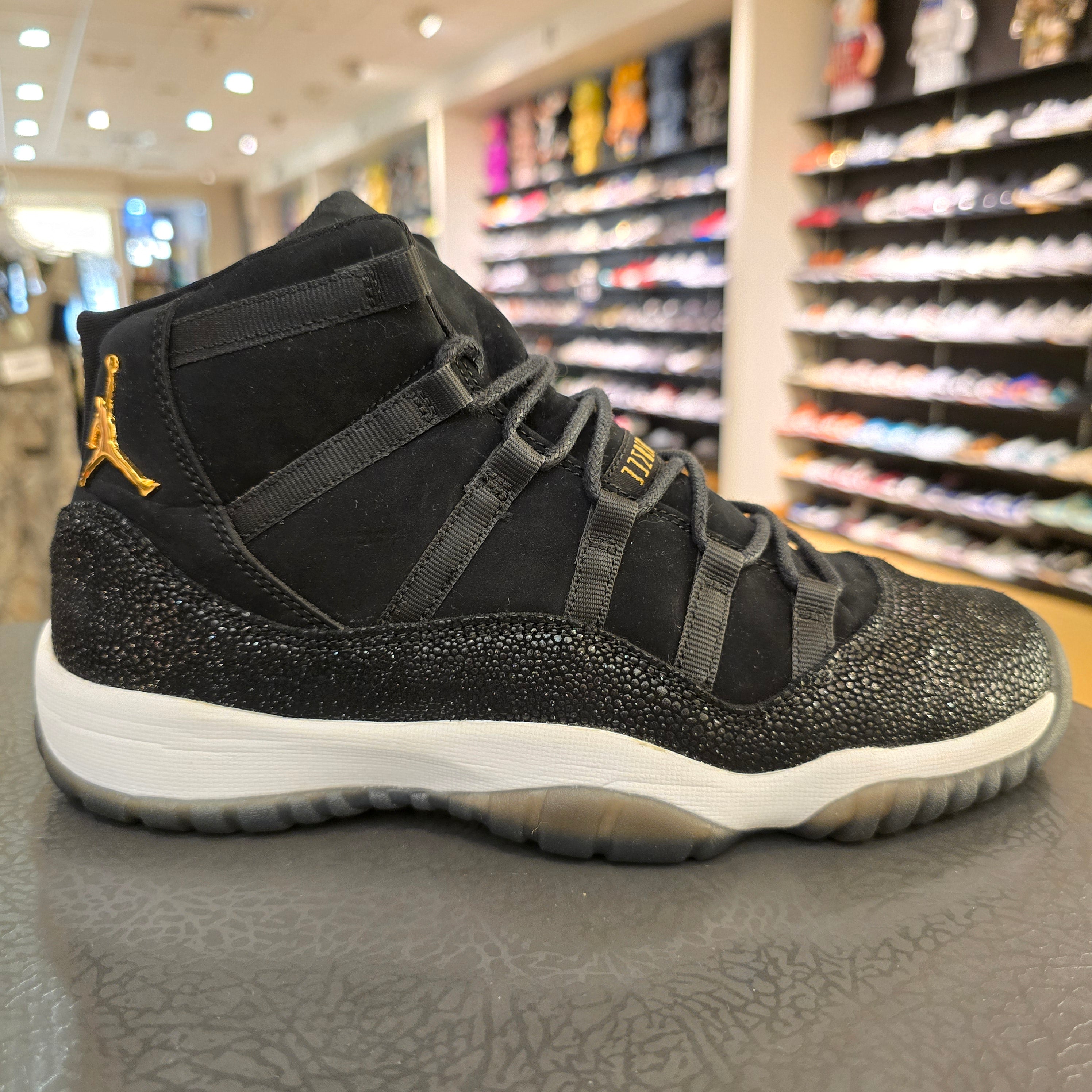 Jordan 11 Retro Heiress Black Stingray (GS) SZ 9.5W/8Y USED