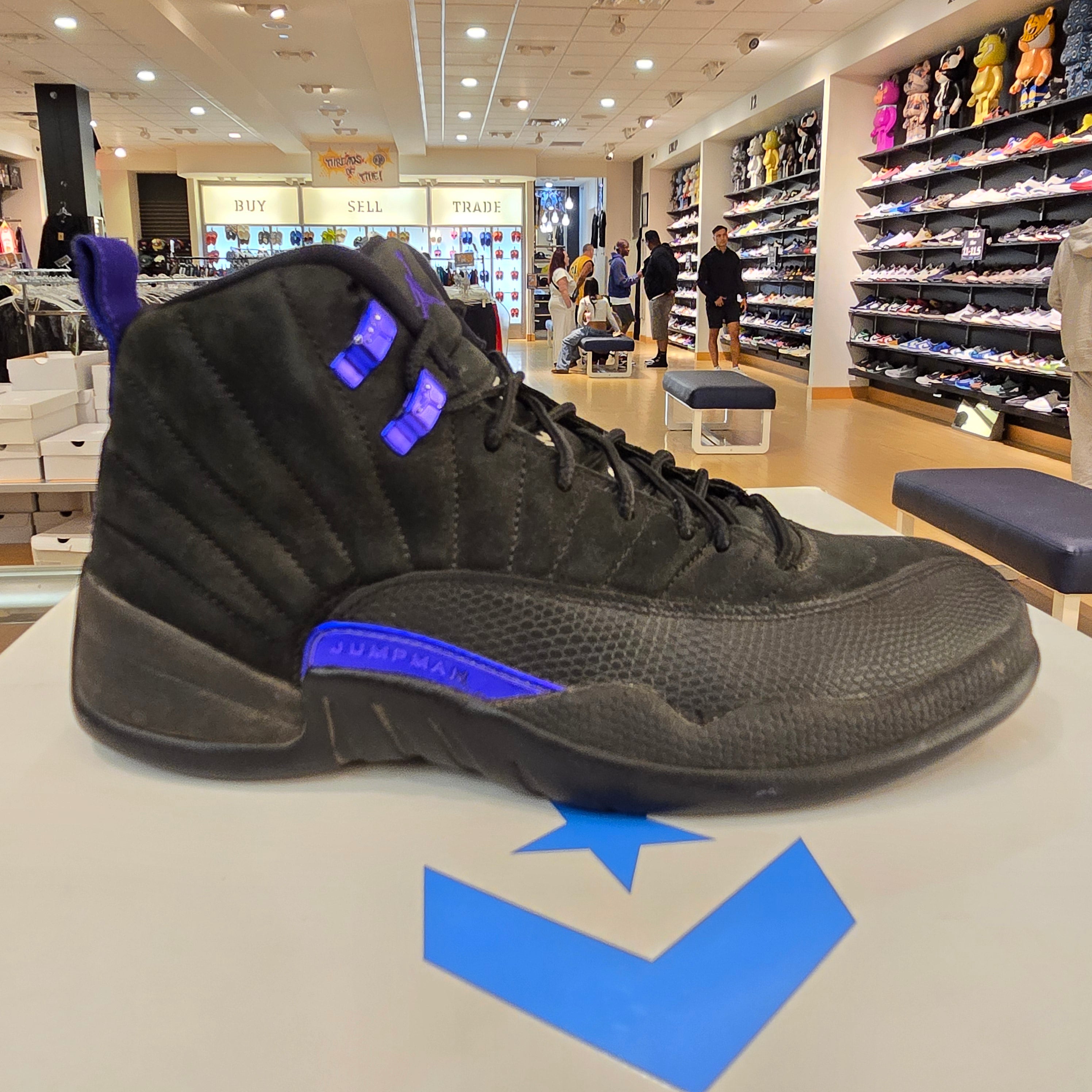 Jordan 12 Retro Black Dark Concord SZ 8.5 USED NO BOX