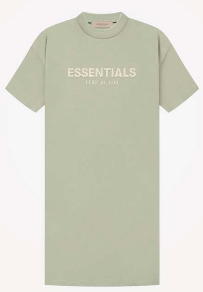 Fear of God Essentials T-Shirt Dress Seafoam Women's
