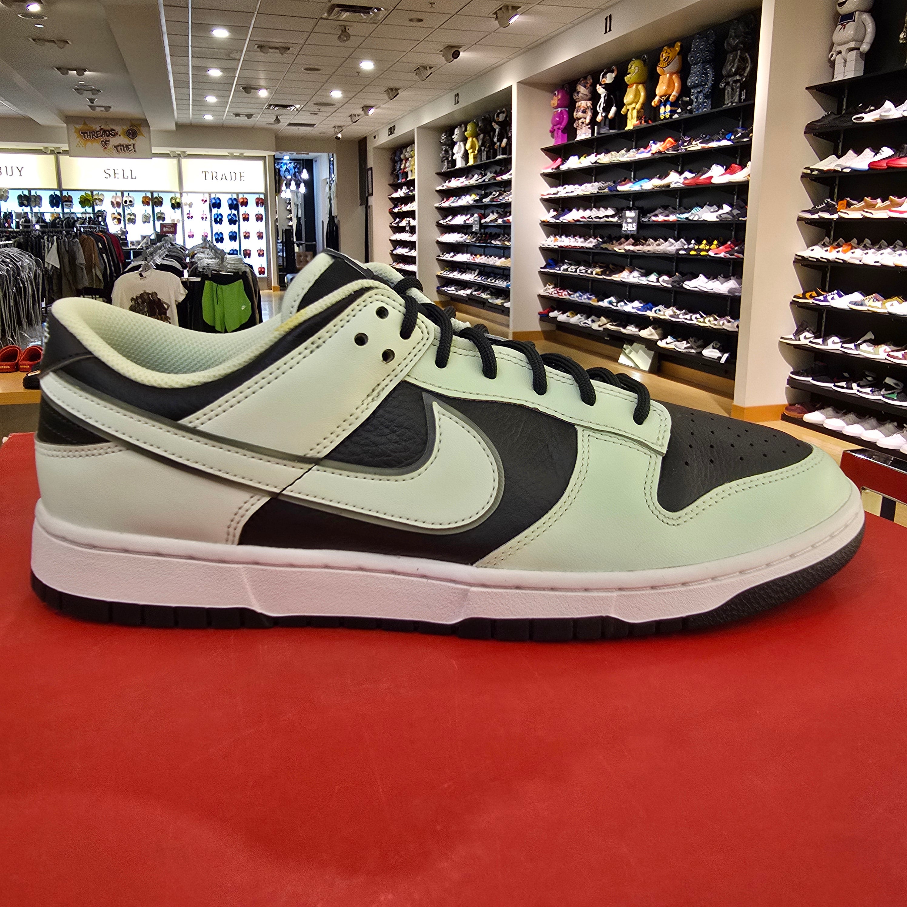 Nike Dunk Low Dark Smoke Grey Barely Green SZ 12.5 STAINS