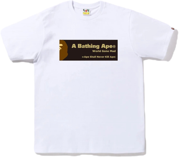 BAPE Archive Graphic #7 Tee White Sz XL