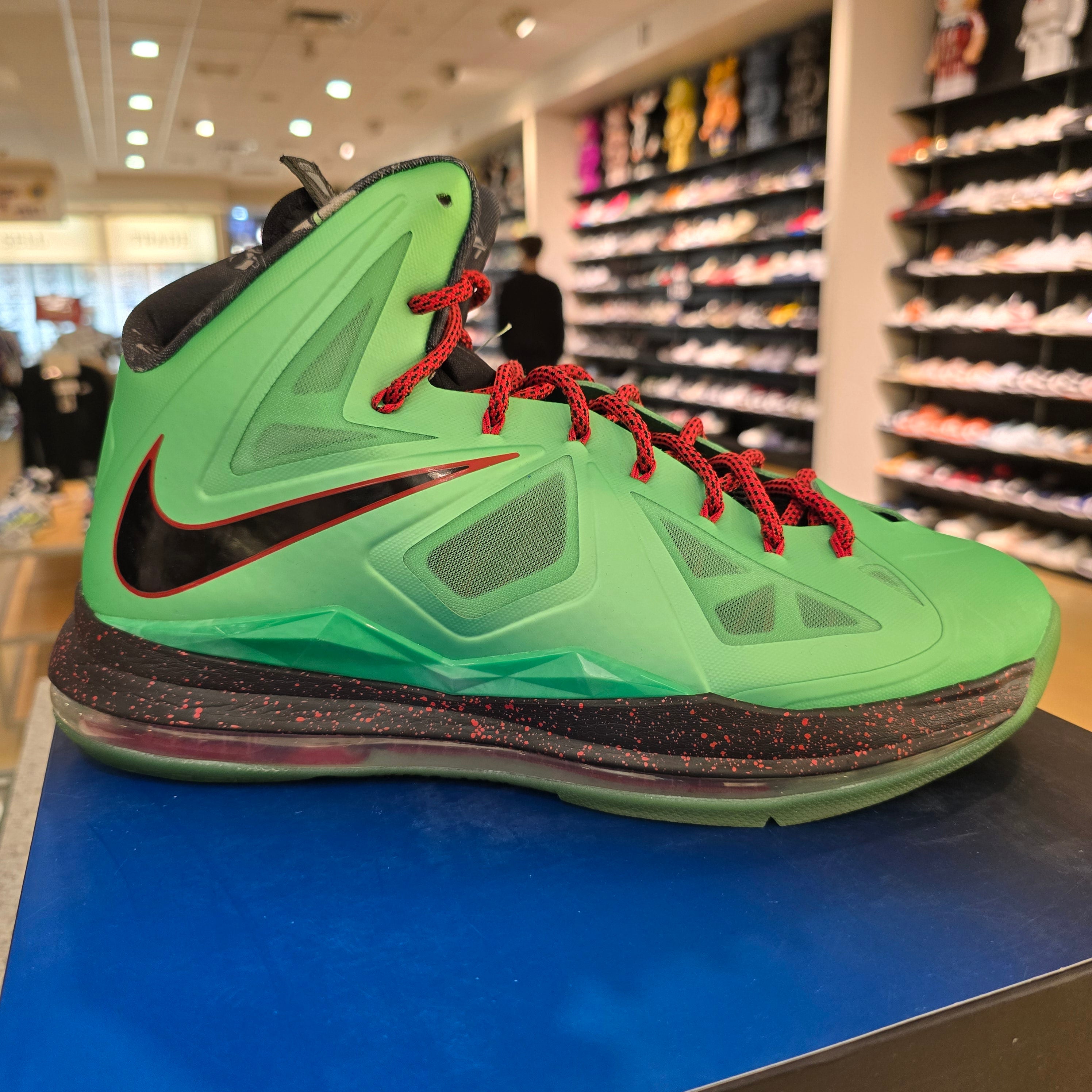 Nike LeBron X Cutting Jade SZ 12 USED