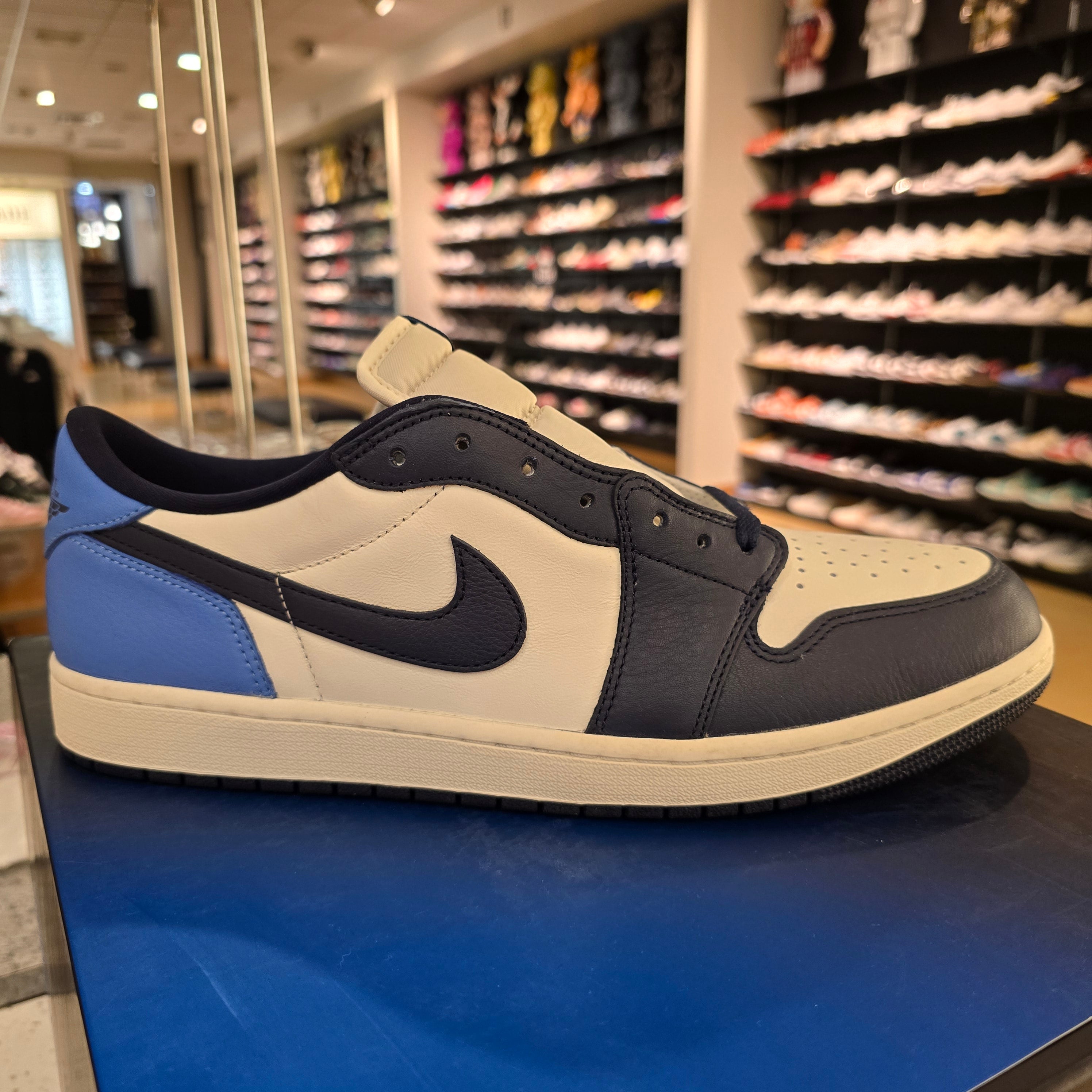 Jordan 1 Low OG Obsidian UNC SZ 14 REP BOX MISSING LID