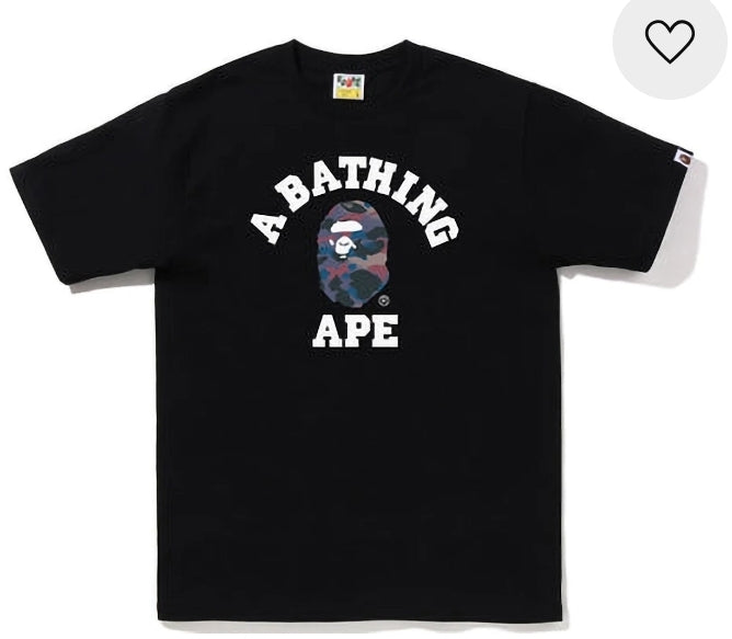 Bape Grid Camo College Tee (FW22) Sz 2XL