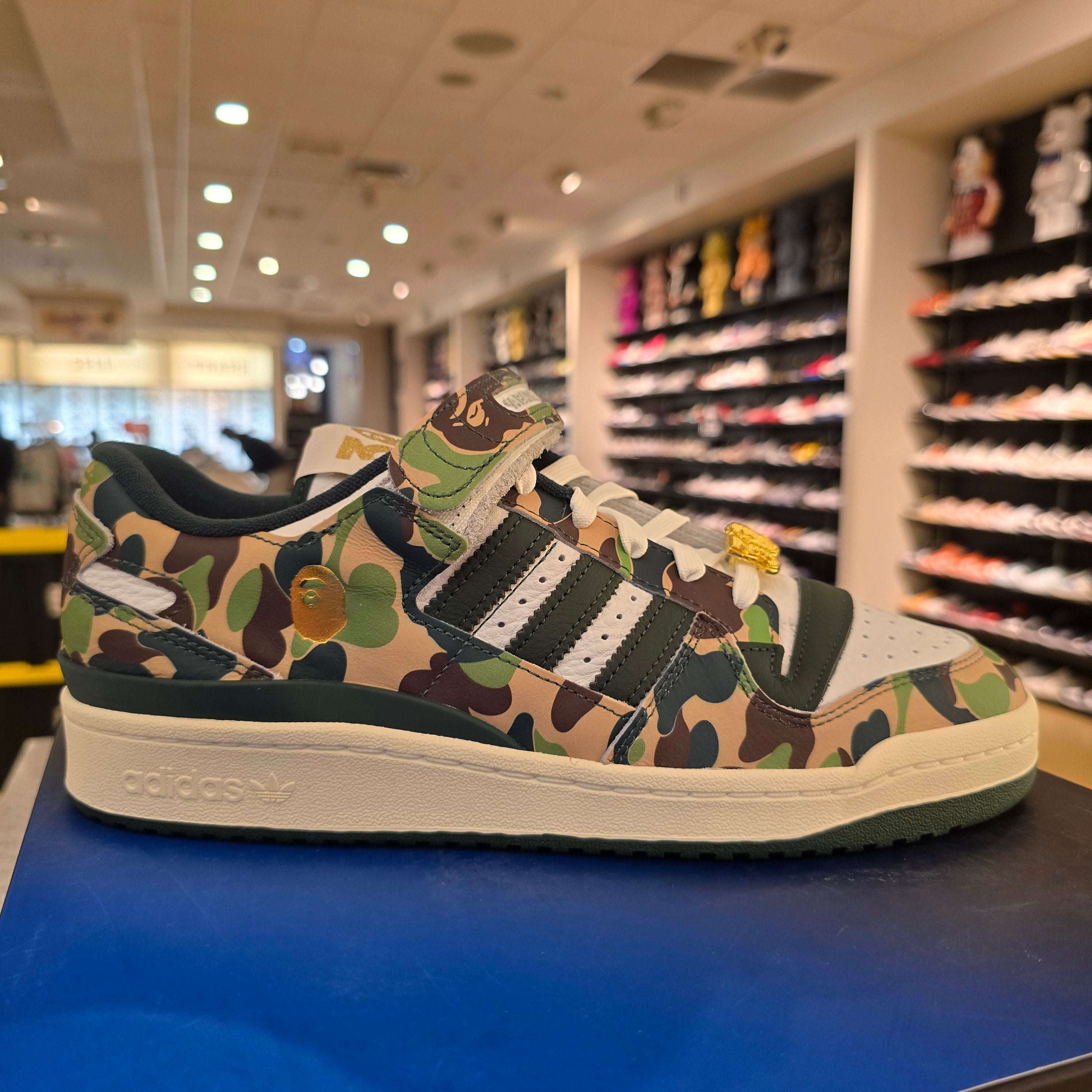 Adidas Forum 84 Low Bape 30th Anniversary Green Camo SZ 9.5