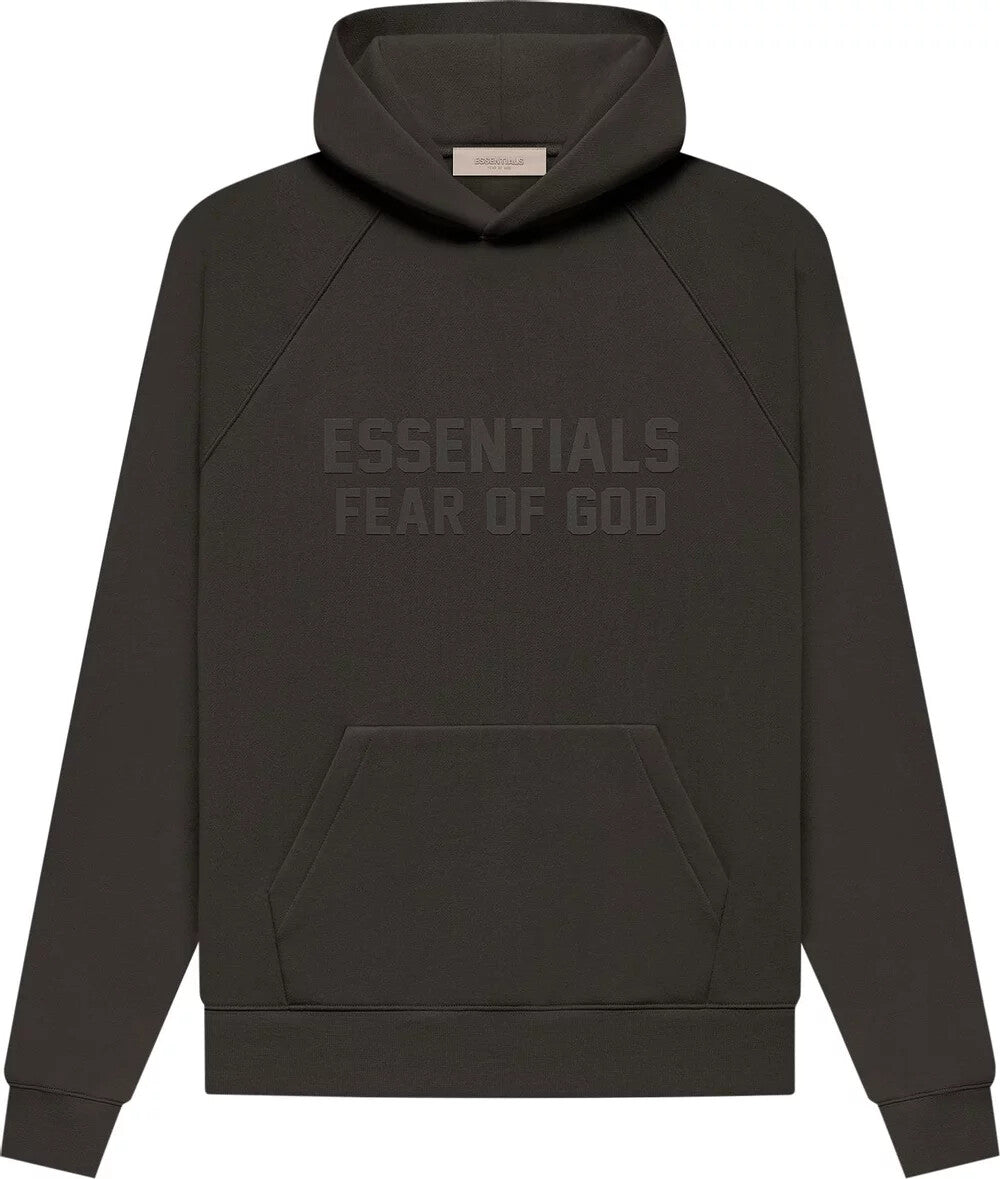 Fear of God Essentials Raglan Hoodie Off Black