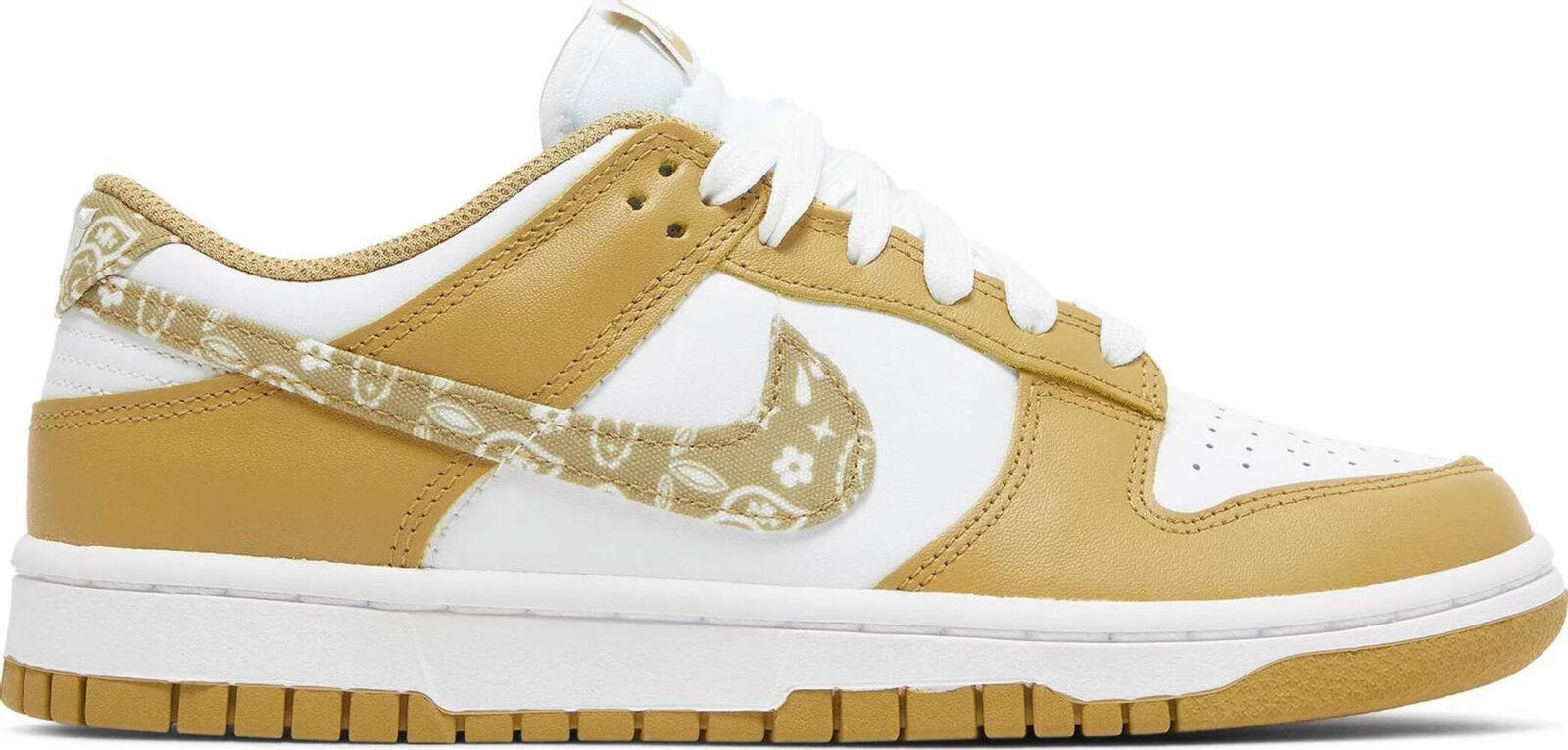 Nike Dunk Low Barley Paisley Women's SZ 8/6.5M YELLOWED