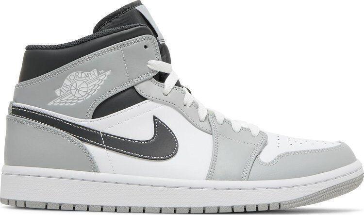 Size 13 - Jordan 1 Mid Light Smoke Grey (Yellowing)