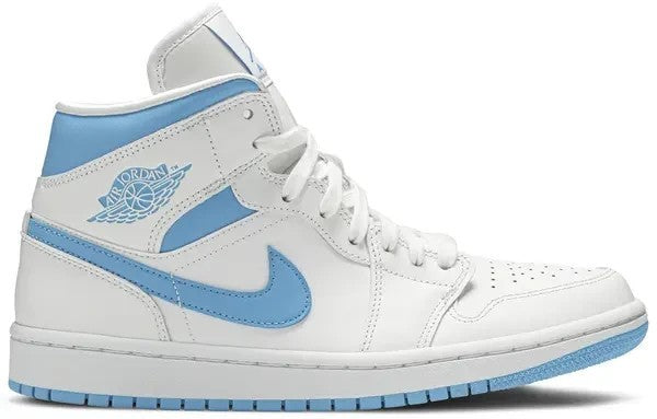 Size 9 - Air Jordan 1 Mid UNC Women's (Yellowing)