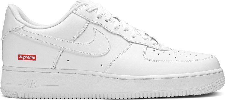 Nike Air Force 1 x Supreme Low Box Logo White Size 10.5