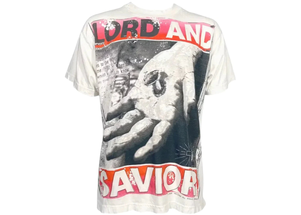 Hellstar Lord And Savior Tee White