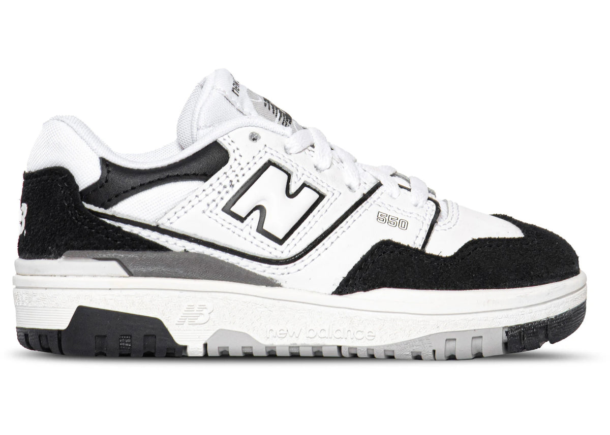 New Balance 550 White Black Rain Cloud (PS)