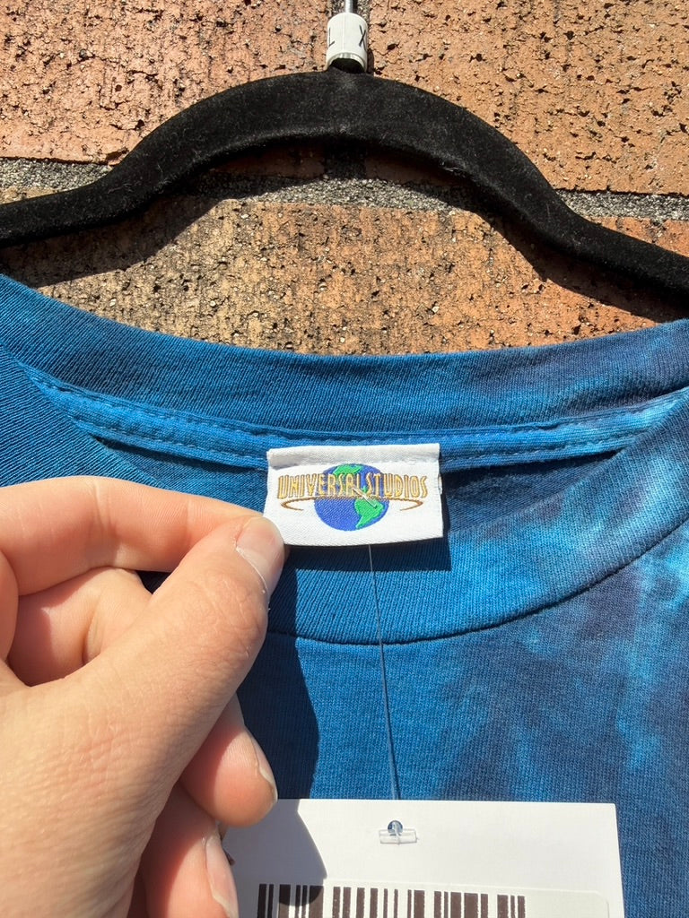 2000 Universal Studios Captain America Tie Dye Tee Sz XL