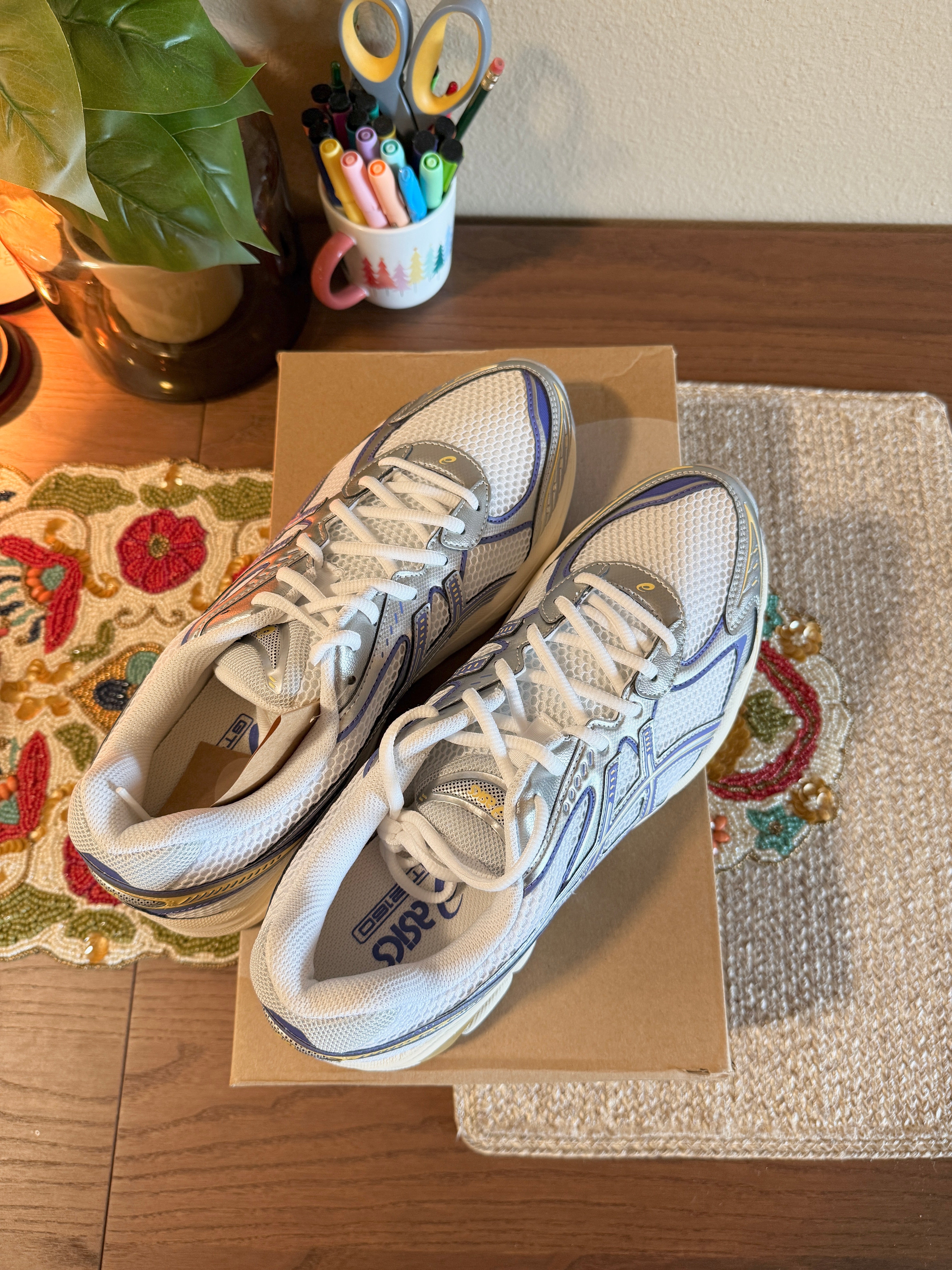 Asics GT-2160 White Blue Violet Size 10.5