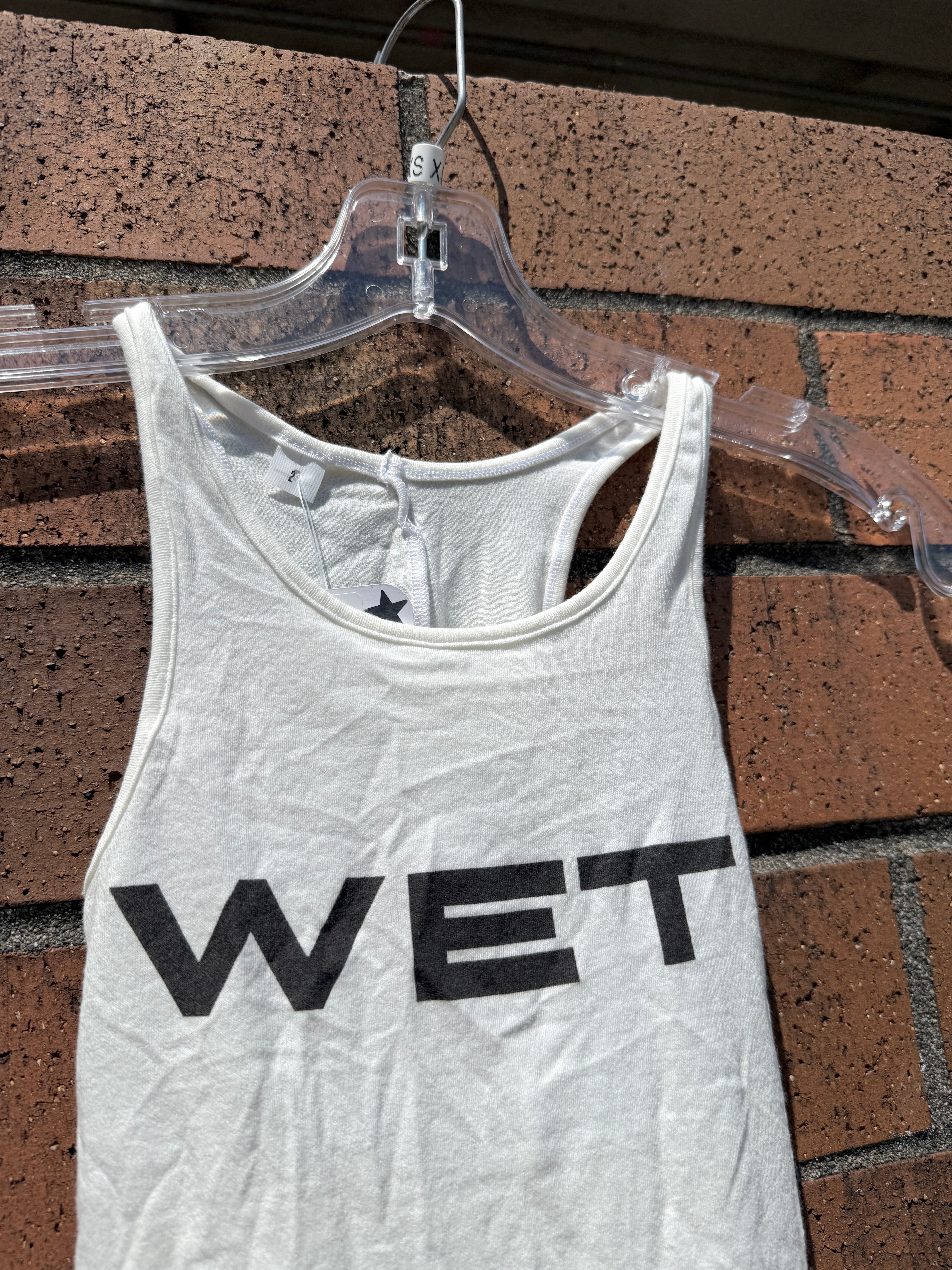 Women’s Yeezy x Mowalola Wet Tank Top White Size 2 (M/L)