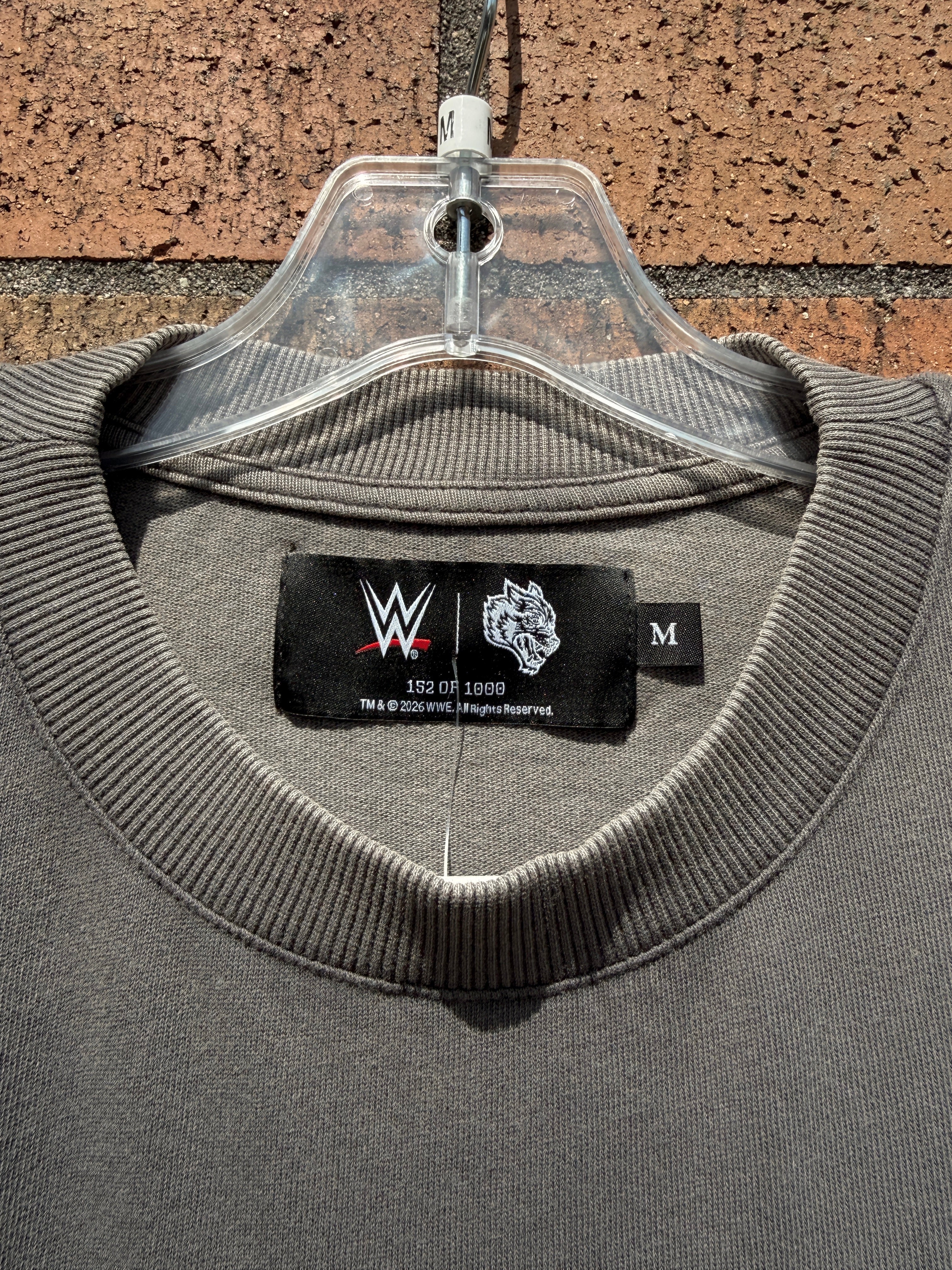 Darc Sport x WWE Feed the Beast Oversized Tee Wolf Gray Size M