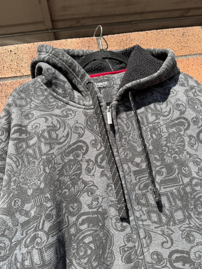 Y2K Ecko Unltd. AOP Zip Up Hoodie Size L