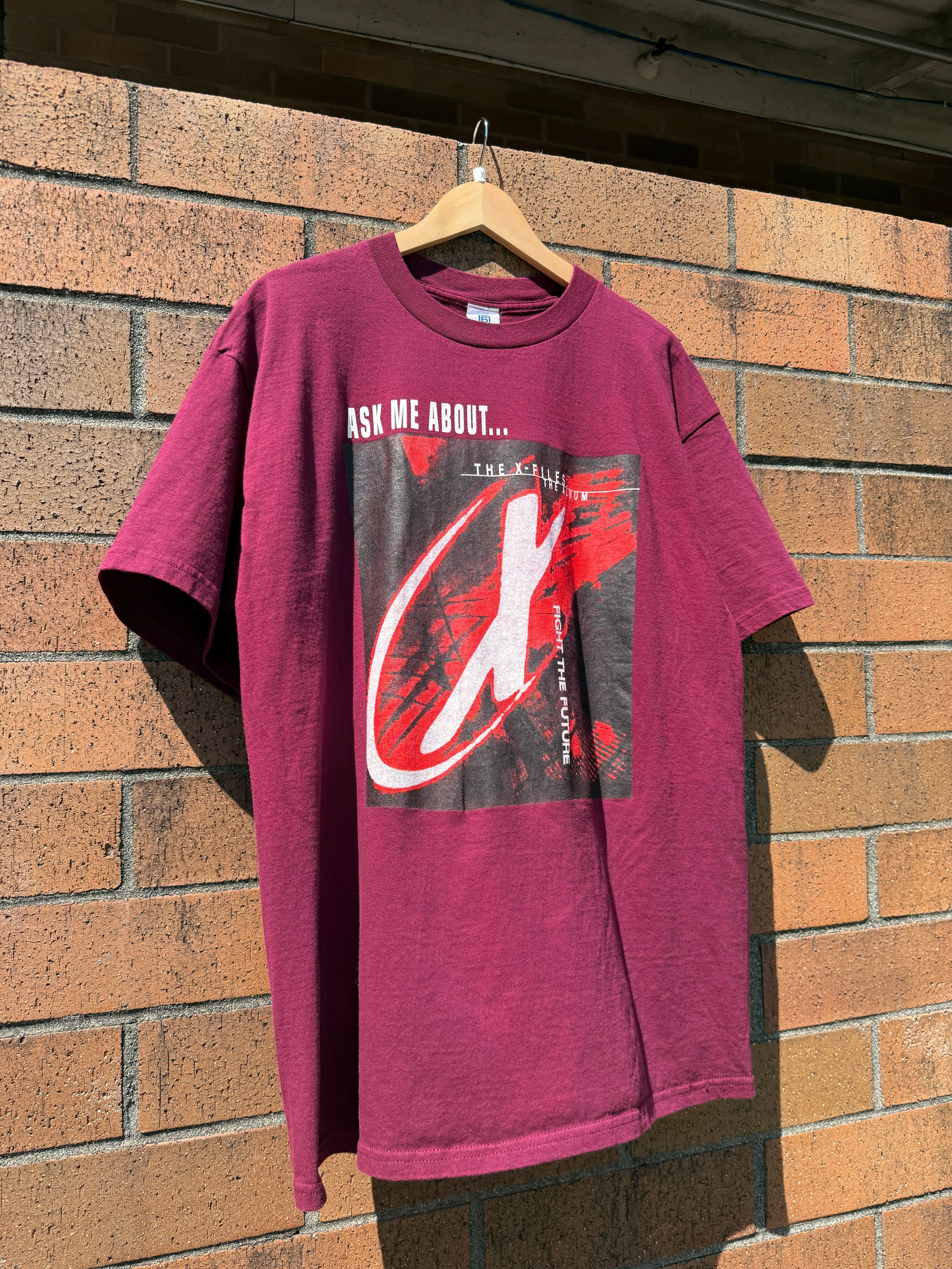 1998 The X-Files Fight the Future Movie Promo Tee Size XL