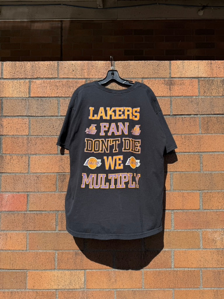 2009 Los Angeles Lakers Fans Don't Die Playoffs Tee Shirt Size XL
