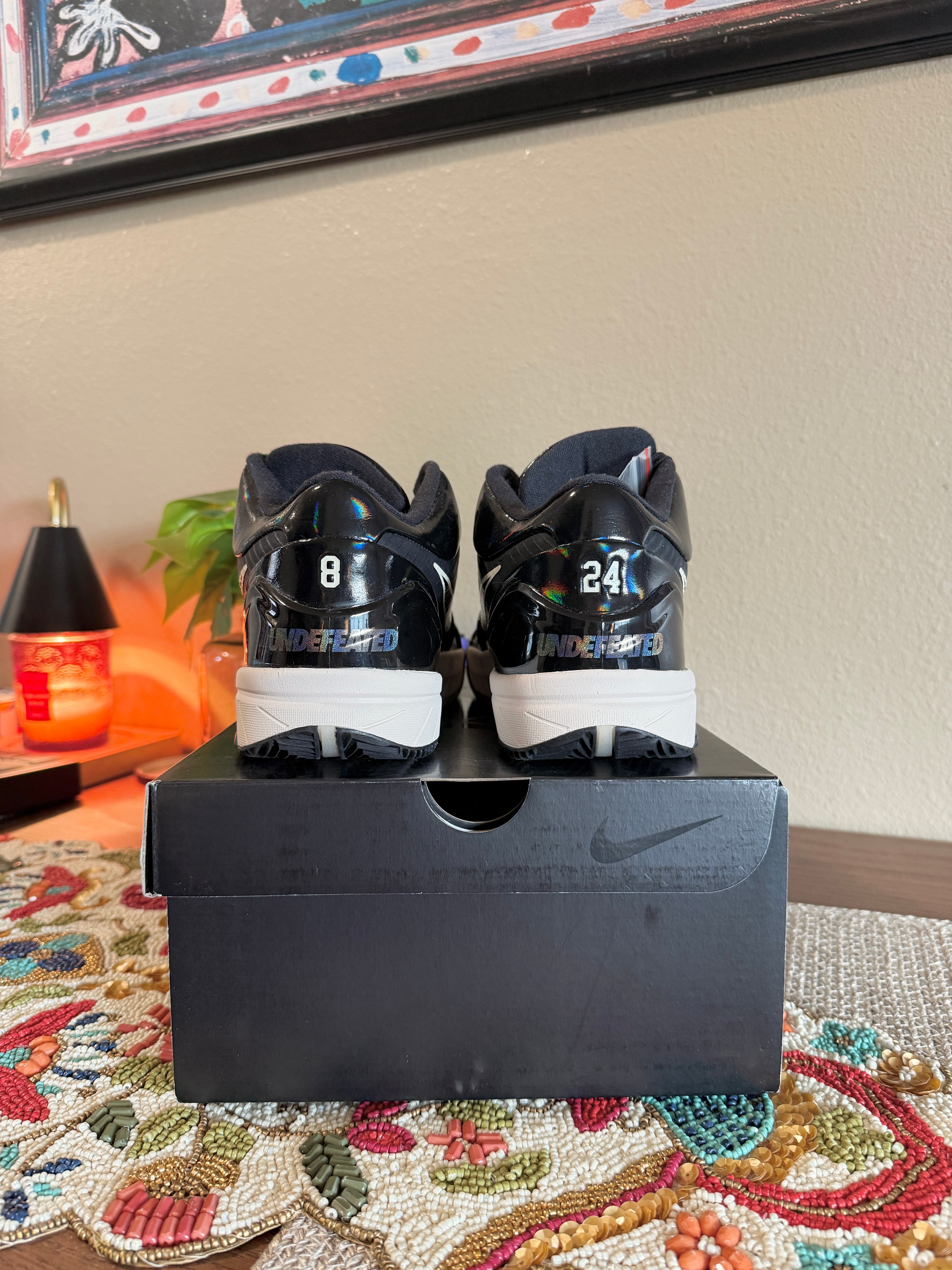 Nike Kobe 4 Protro Undefeated Black Mamba Size 11.5