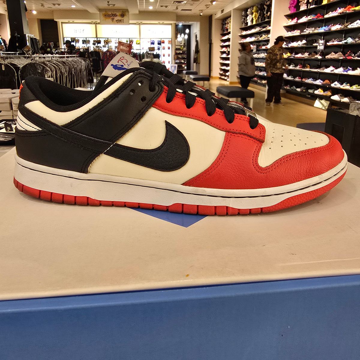 Nike Dunk Low EMB NBA 75th Anniversary Chicago SZ 10.5 USED REP BOX