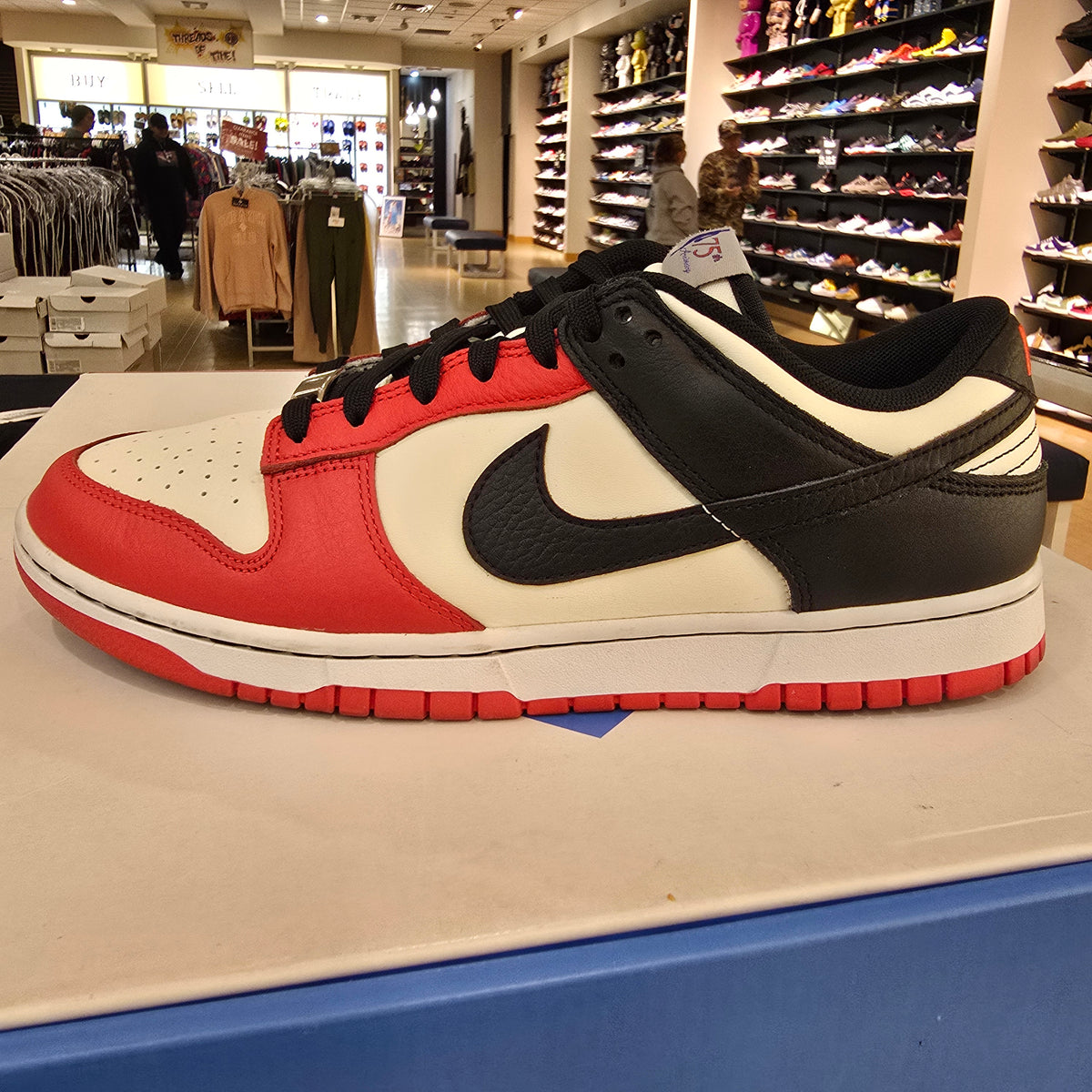 Nike Dunk Low EMB NBA 75th Anniversary Chicago SZ 10.5 USED REP BOX