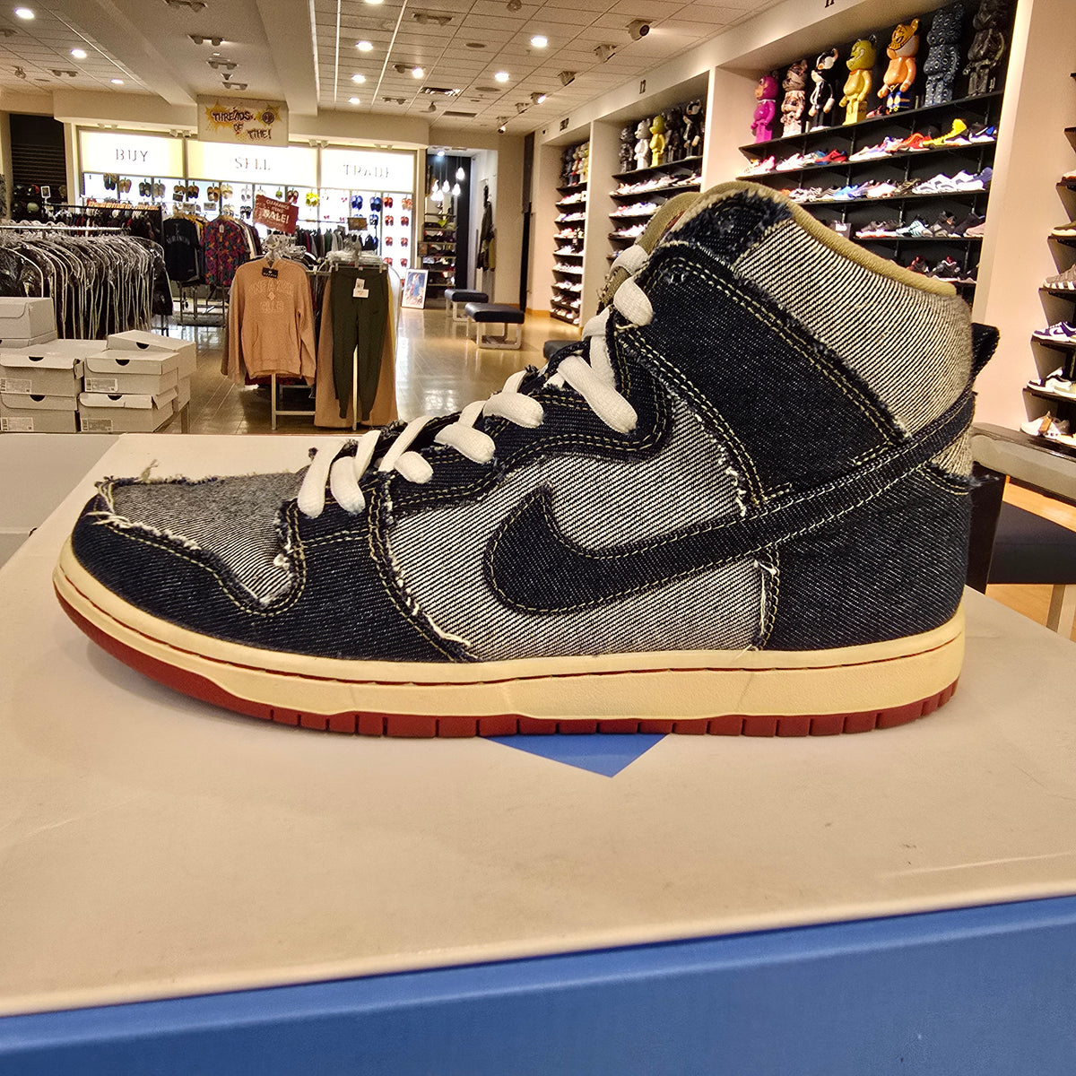 Nike SB Dunk High Reese Forbes Denim SZ 10.5 USED