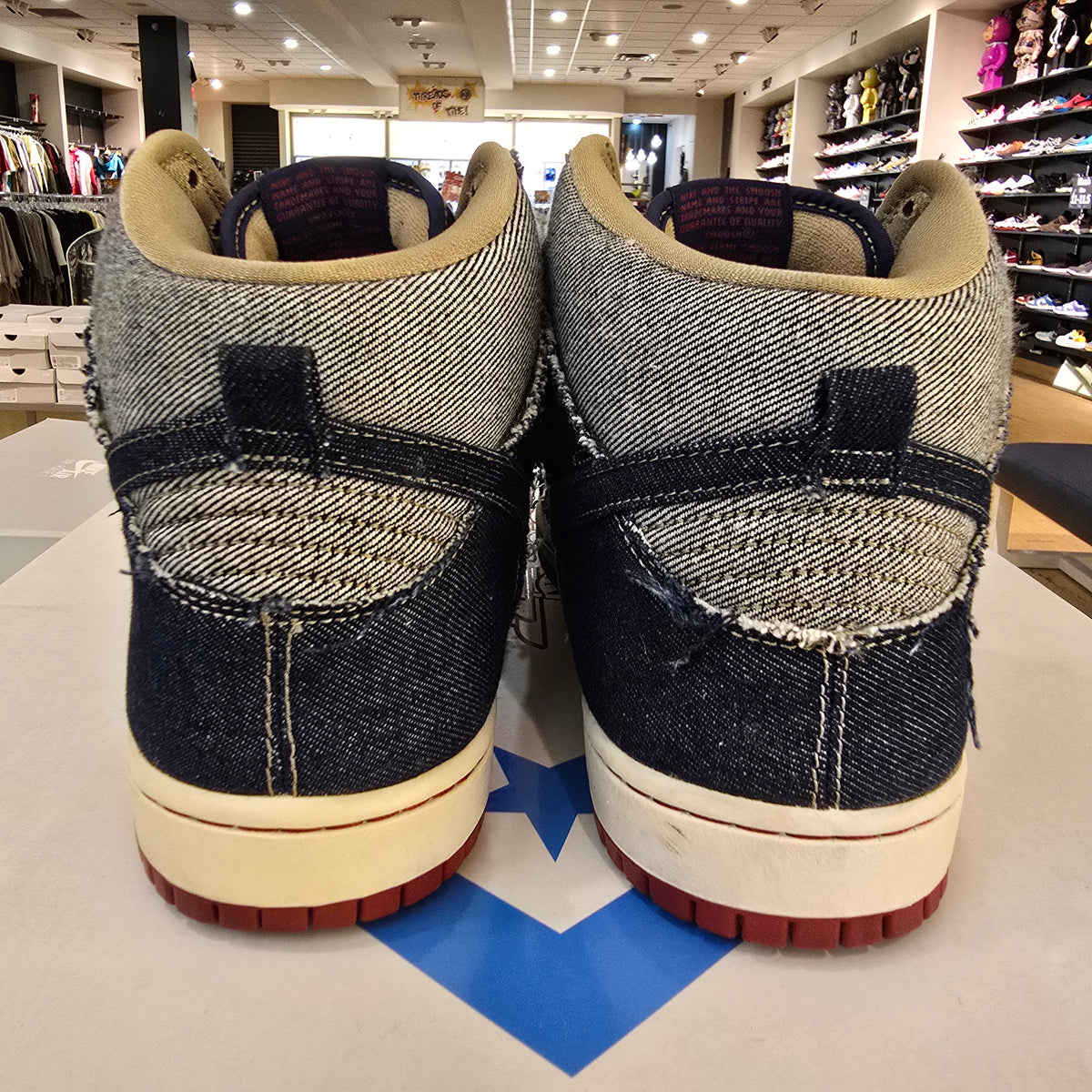 Nike SB Dunk High Reese Forbes Denim SZ 10.5 USED