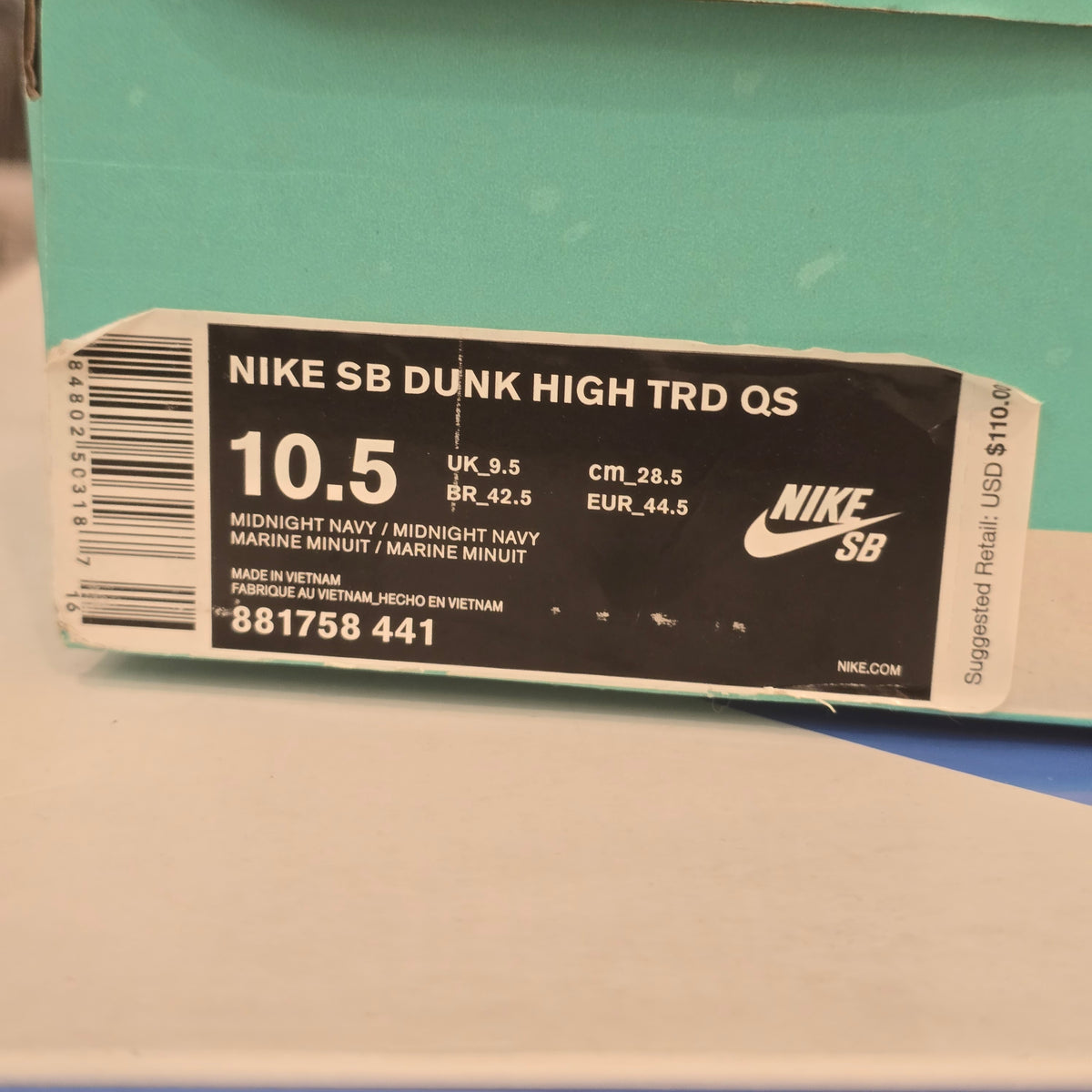 Nike SB Dunk High Reese Forbes Denim SZ 10.5 USED