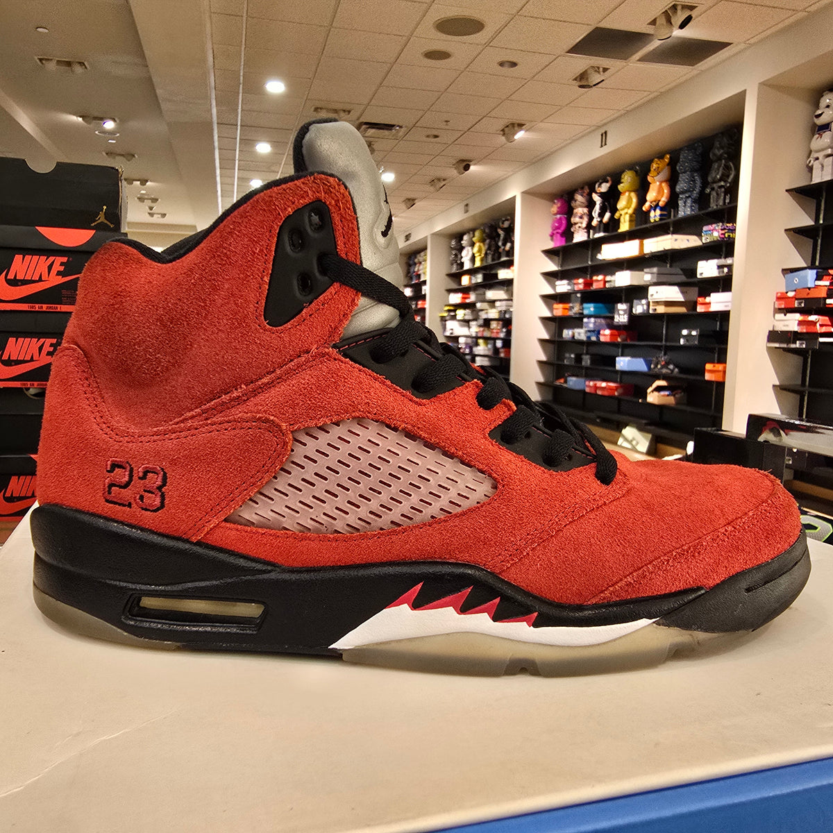Jordan 5 Retro Raging Bull Red SZ 10 USED REP BOX