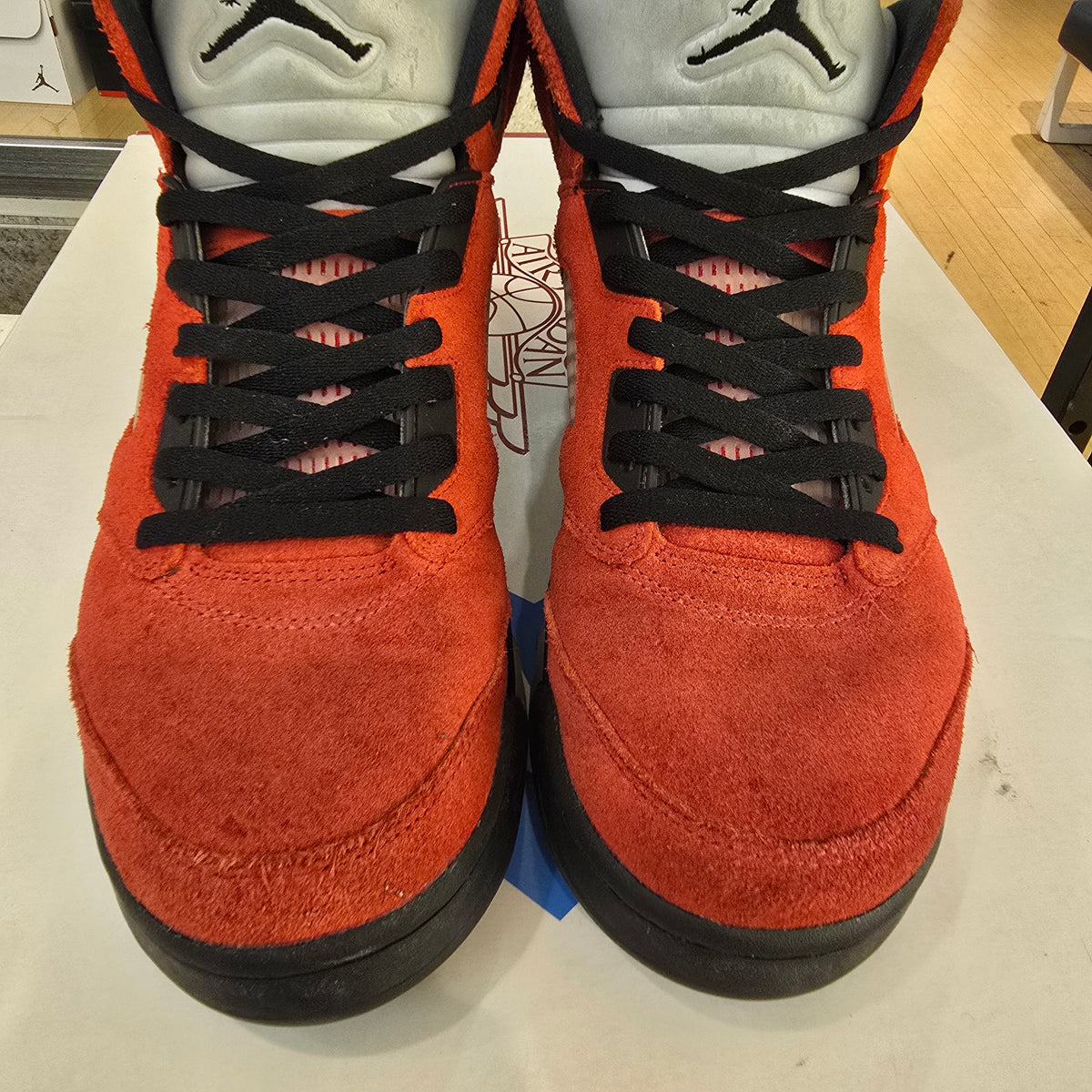 Jordan 5 Retro Raging Bull Red SZ 10 USED REP BOX