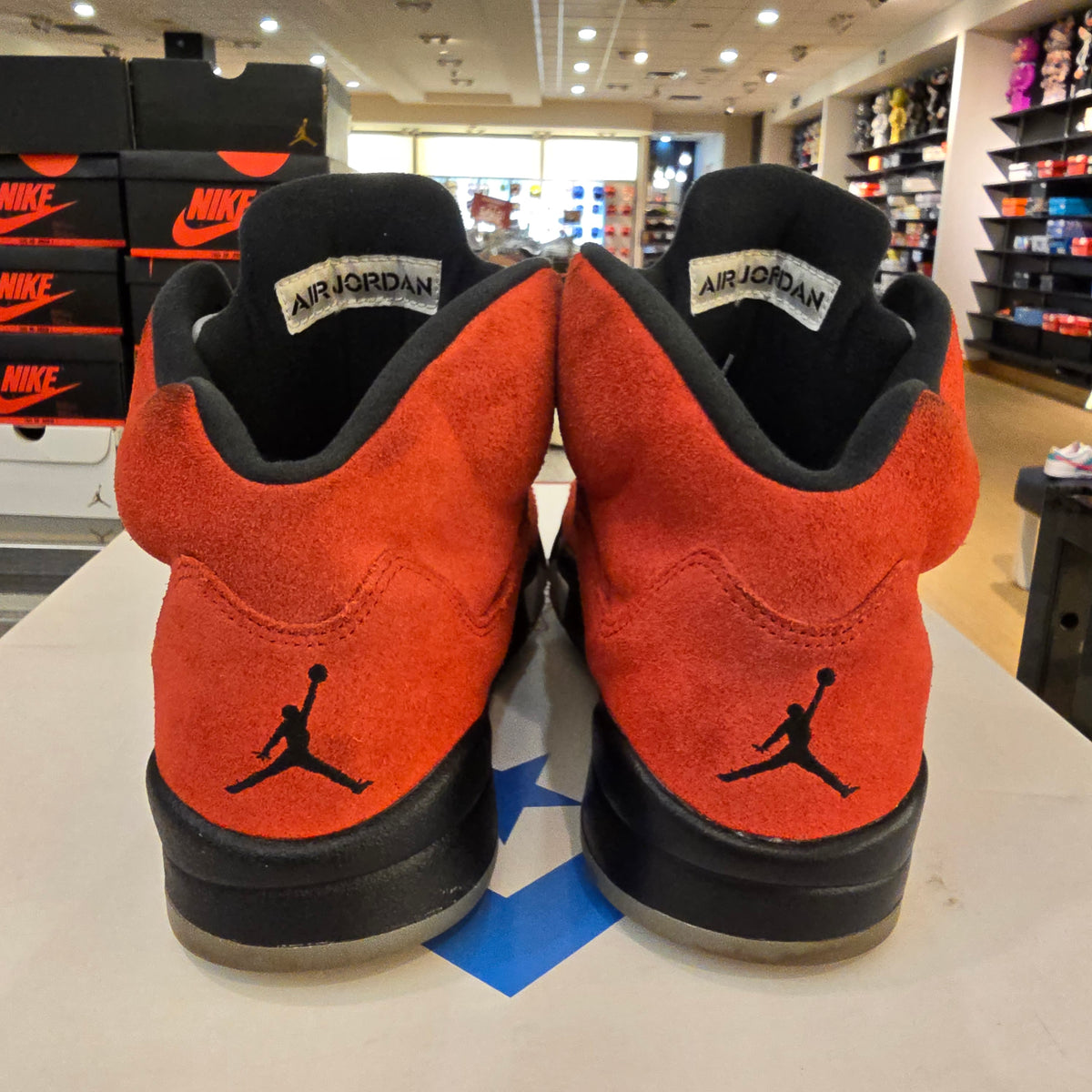 Jordan 5 Retro Raging Bull Red SZ 10 USED REP BOX