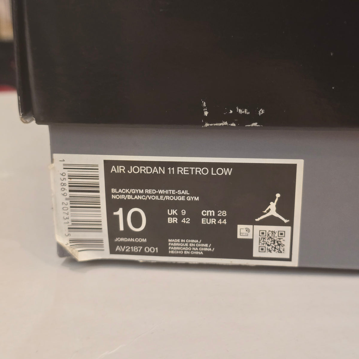 Jordan 11 Retro Low 72-10 SZ 10 USED
