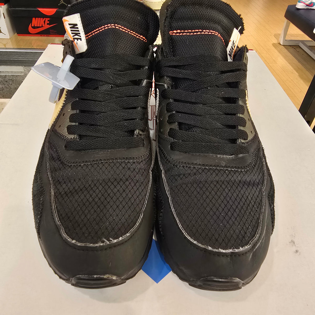 Nike Air Max 90 Off-White Black SZ 10 USED