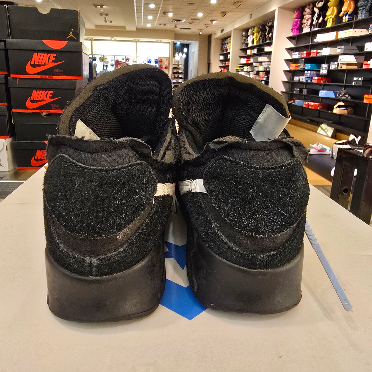 Nike Air Max 90 Off-White Black SZ 10 USED