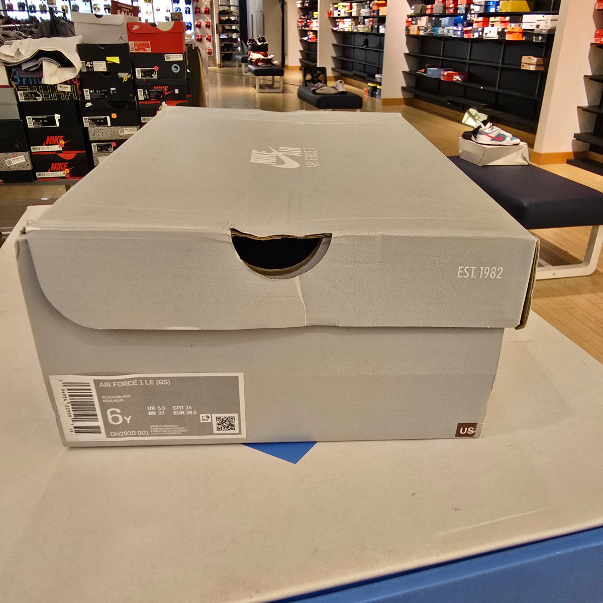 Air Force 1 Low LE Black (GS) SZ 6Y