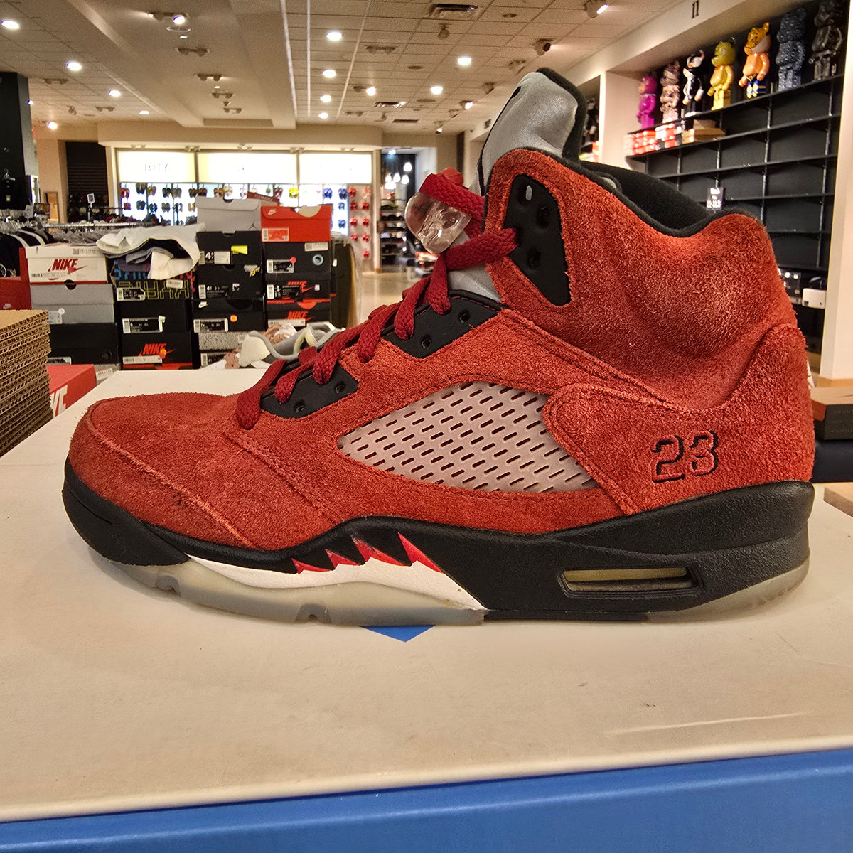 Jordan 5 Retro Raging Bull Red (2021) SZ 9 USED REP BOX