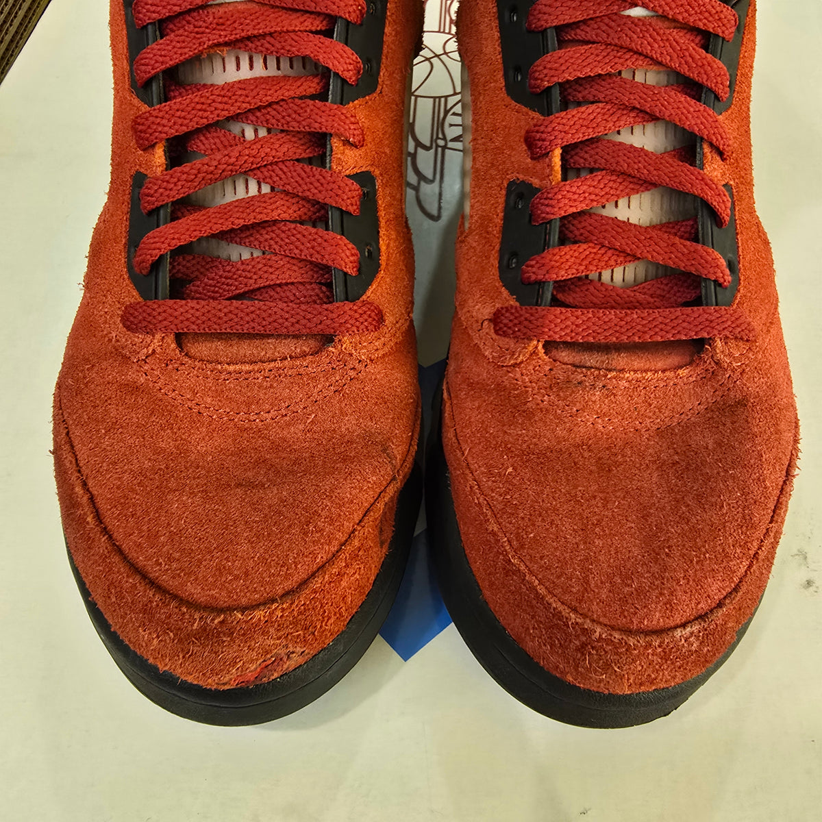 Jordan 5 Retro Raging Bull Red (2021) SZ 9 USED REP BOX