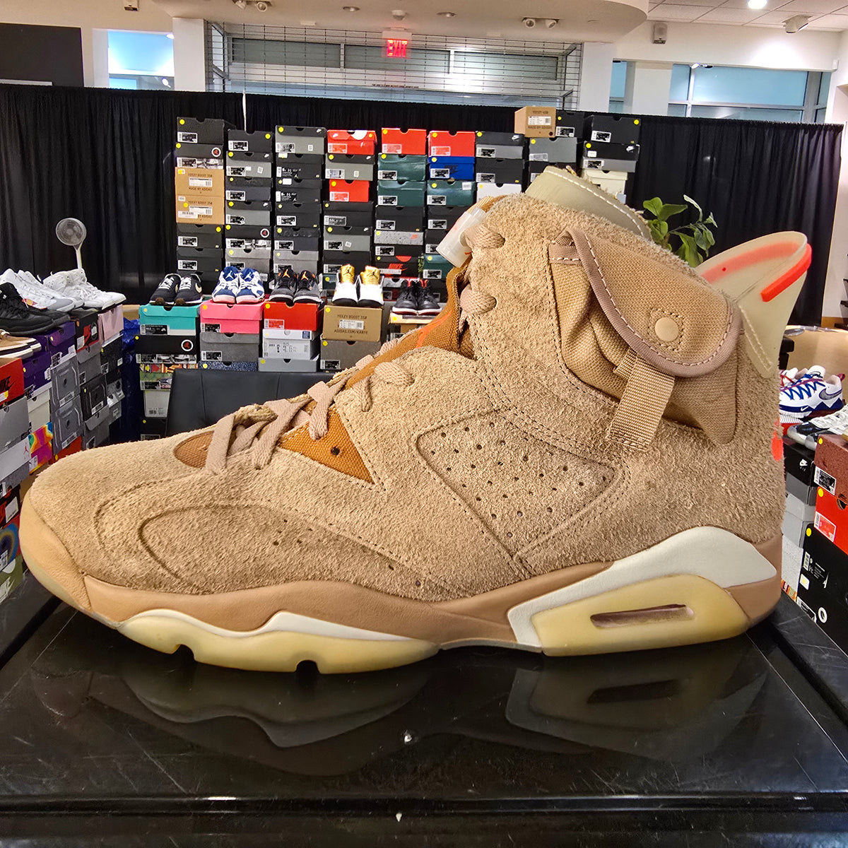 Jordan 6 Retro Travis Scott Cactus Jack Khaki SZ 13 USED NO BOX (Has Dustbag)