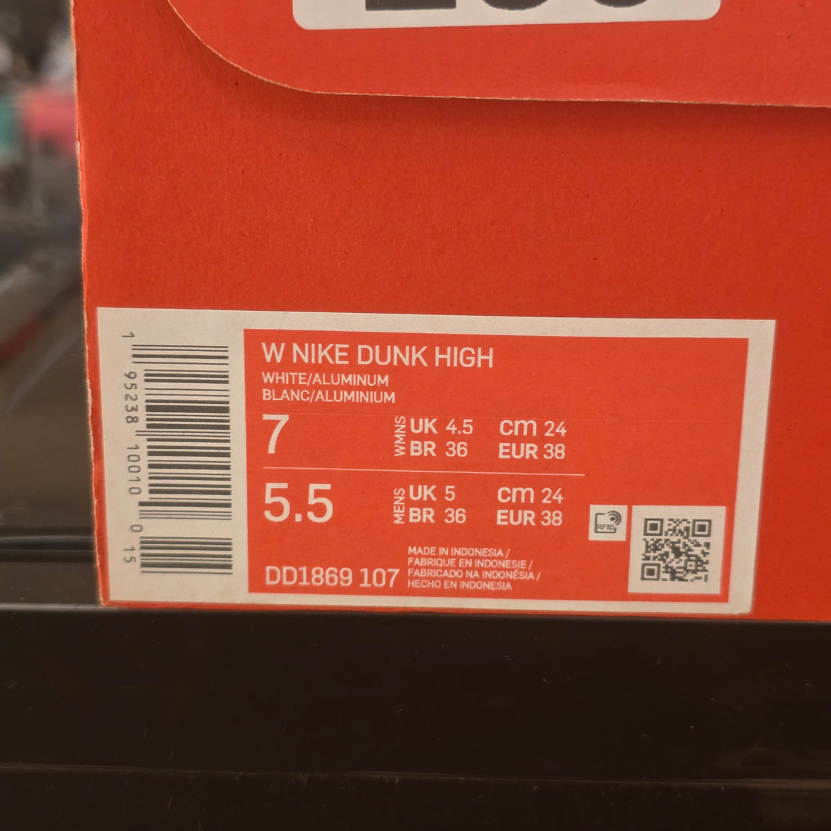 Nike Dunk High Aluminum (Women's) SZ 7/5.5M
