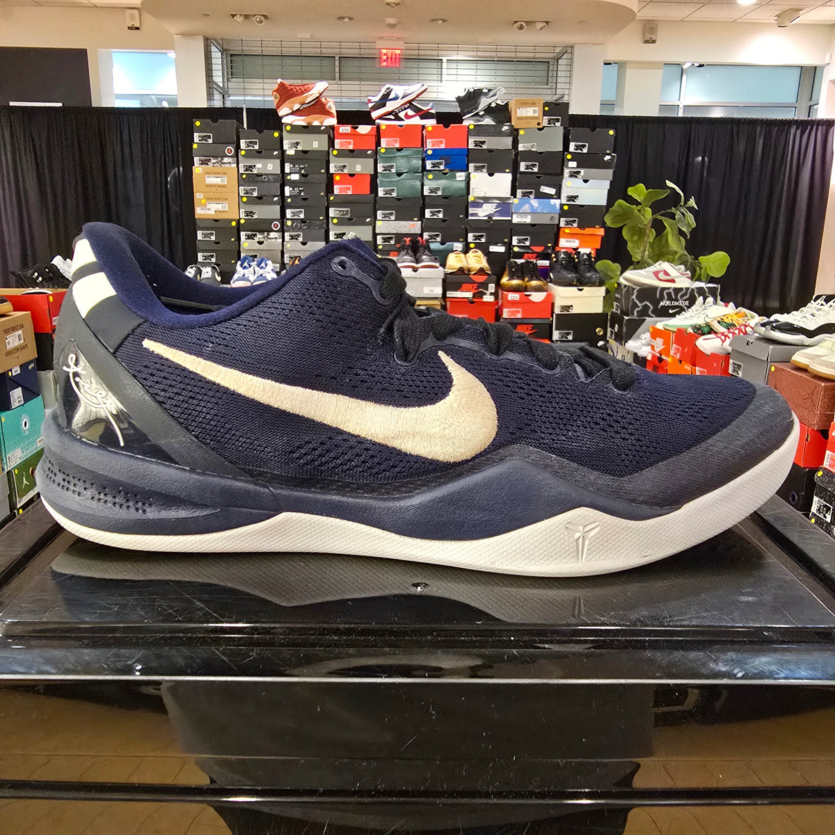 Nike Kobe 8 Protro College Navy SZ 12 USED MISMATCHED LACES
