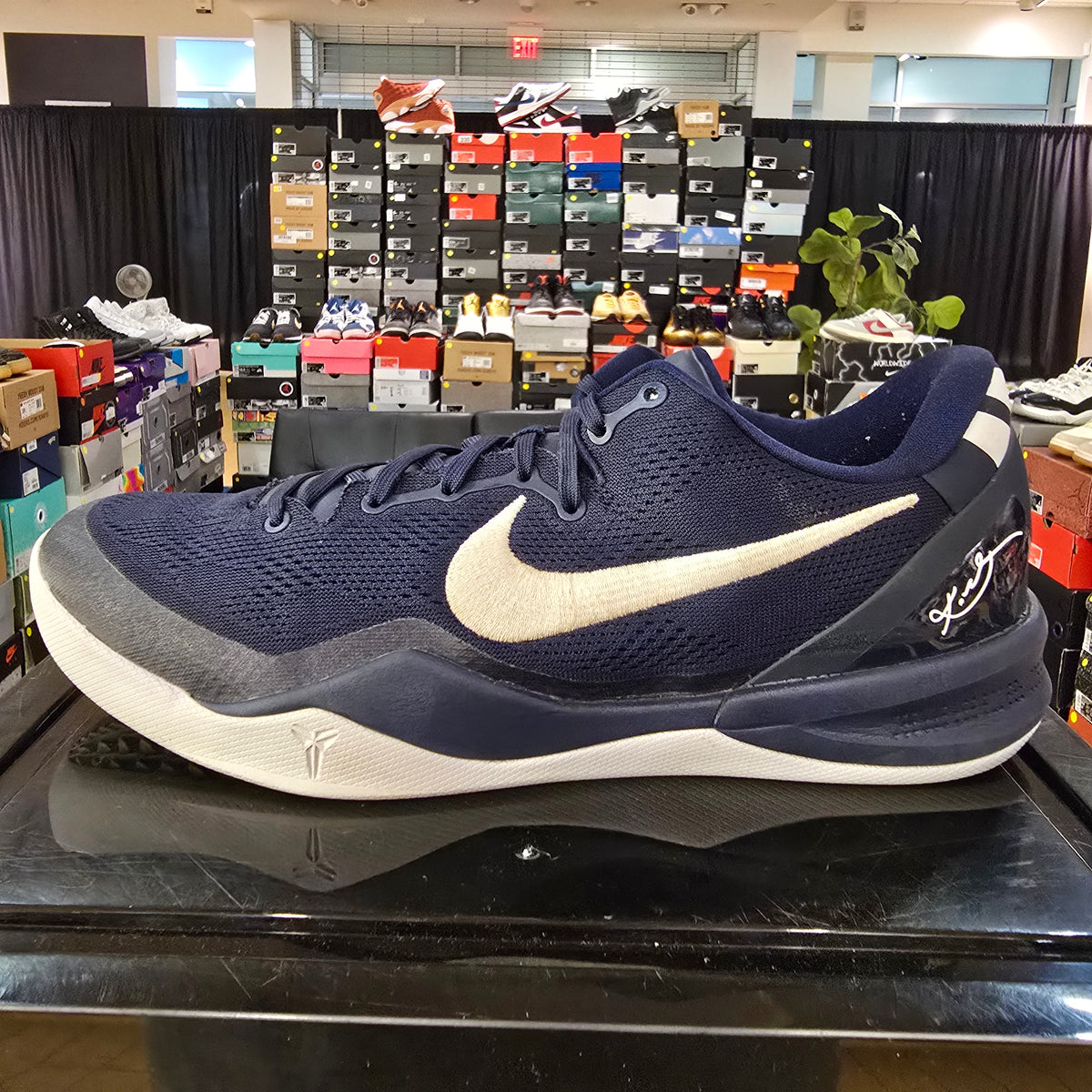 Nike Kobe 8 Protro College Navy SZ 12 USED MISMATCHED LACES