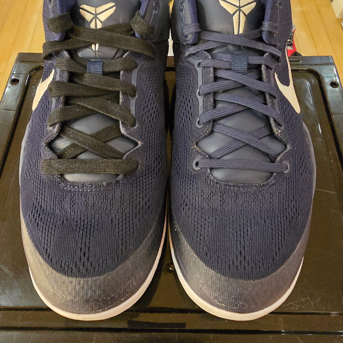 Nike Kobe 8 Protro College Navy SZ 12 USED MISMATCHED LACES